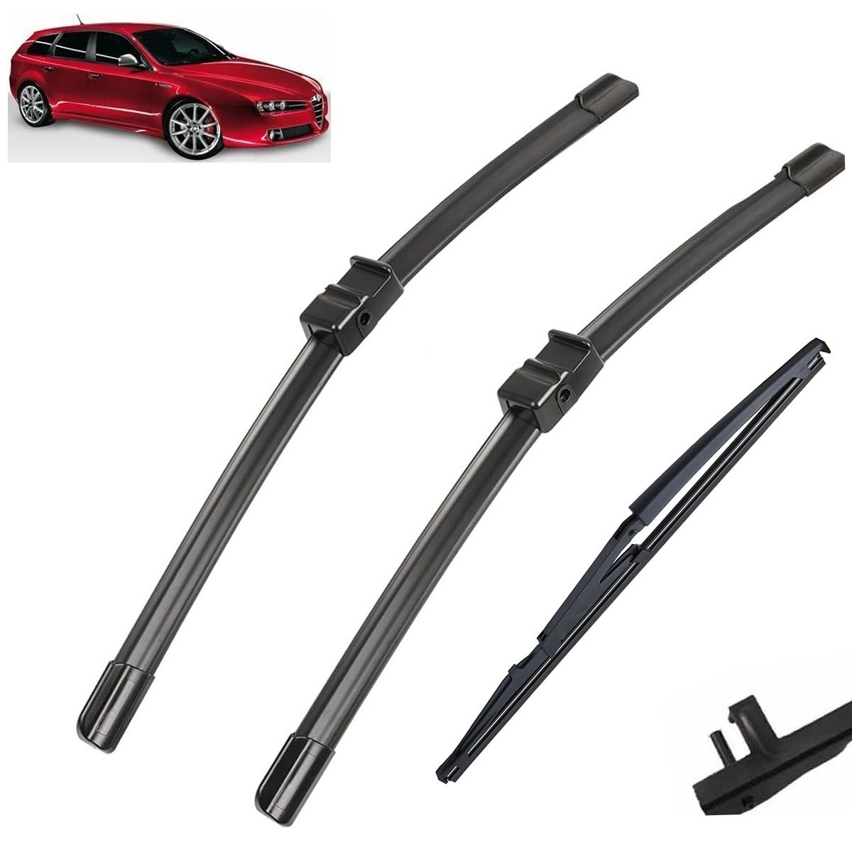 VALEO Silencio Tergicristalli VF311 Kit di Spazzole tergicristallo originali Flat Blade ad Alte Prestazioni, Maggior Visibilità su Strada 530mm/530mm Anteriore Confezione da 2 574347