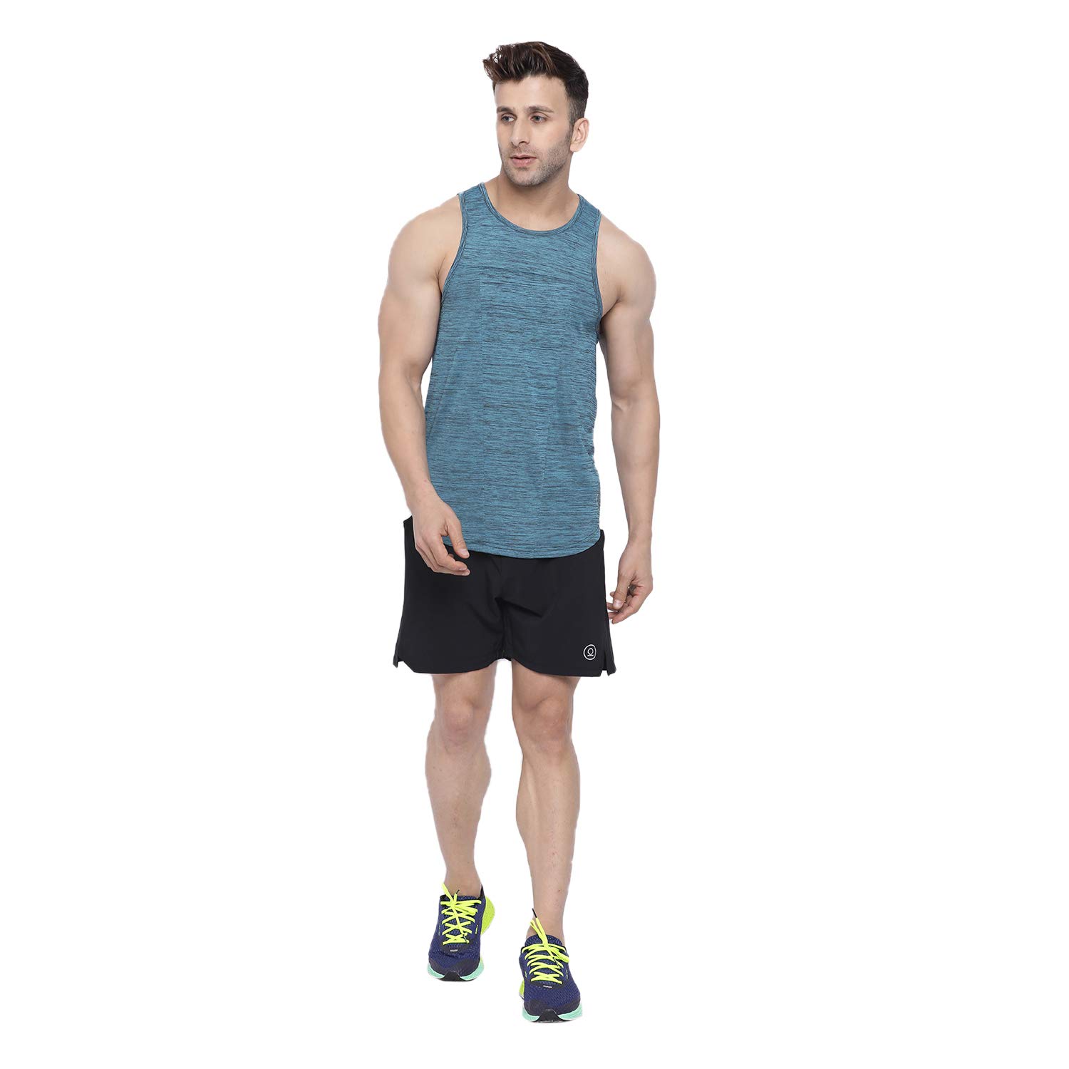 chkokko Men Polyester Printed Gym Co-Ord Sets Sleeveless Tank Top With Shorts-picture-28