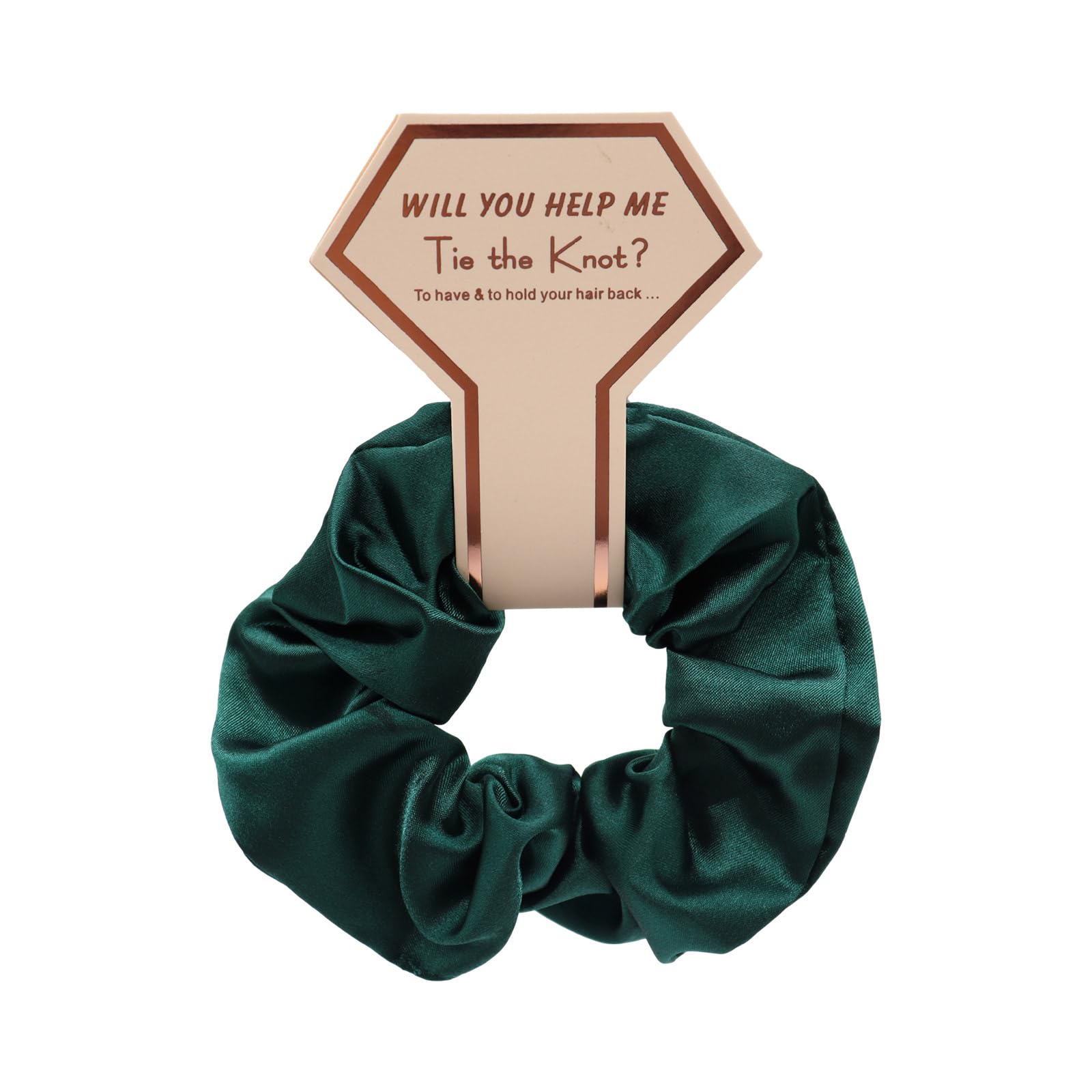 Fentency Bridesmaid Hair Scrunchies Thick Updo Satins Scrunchies Bridal Shower Wedding Hair Rope Scrunchy Women Ponytail Holder