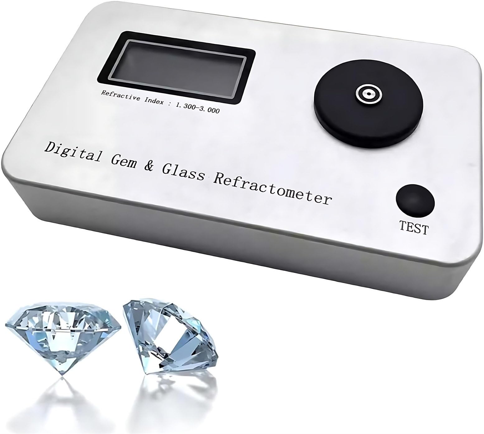 Refractómetro portátil de piedras preciosas, probador de autenticidad de joyería de alta precisión para verificación de diamantes y plata