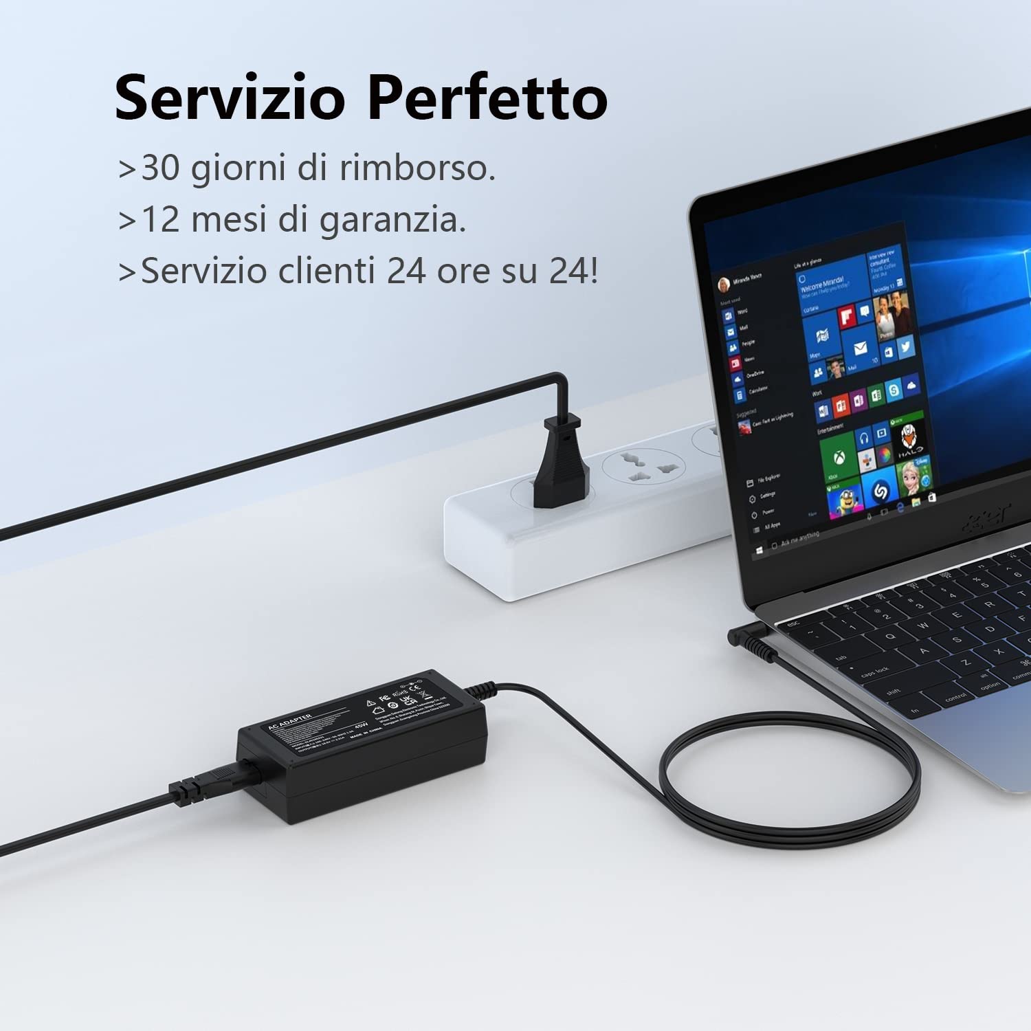 Caricatore Portatile 45W HP Stream Pavilion Elitebook 830 840 850 Probook 430 440 450 240 250 Caricabatterie PC Notebook Adattatore 4.5x3.0mm