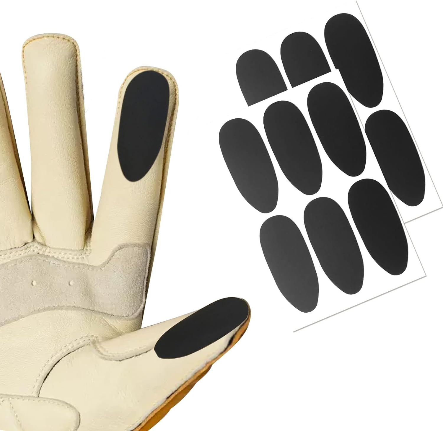 MIG4U 12 Pcs Touch Screen Stickers for Gloves, Ultra Thin Conductive