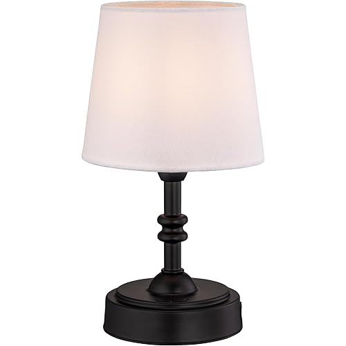 O’Bright Seraph mini – Cordless LED Table Lamp with Dimmer, Built-in Rechargeable Battery, 3-Level Brightness, Patio Table Lamp, Bedside Night Lamp, Ambient Light for Restaurant, Black