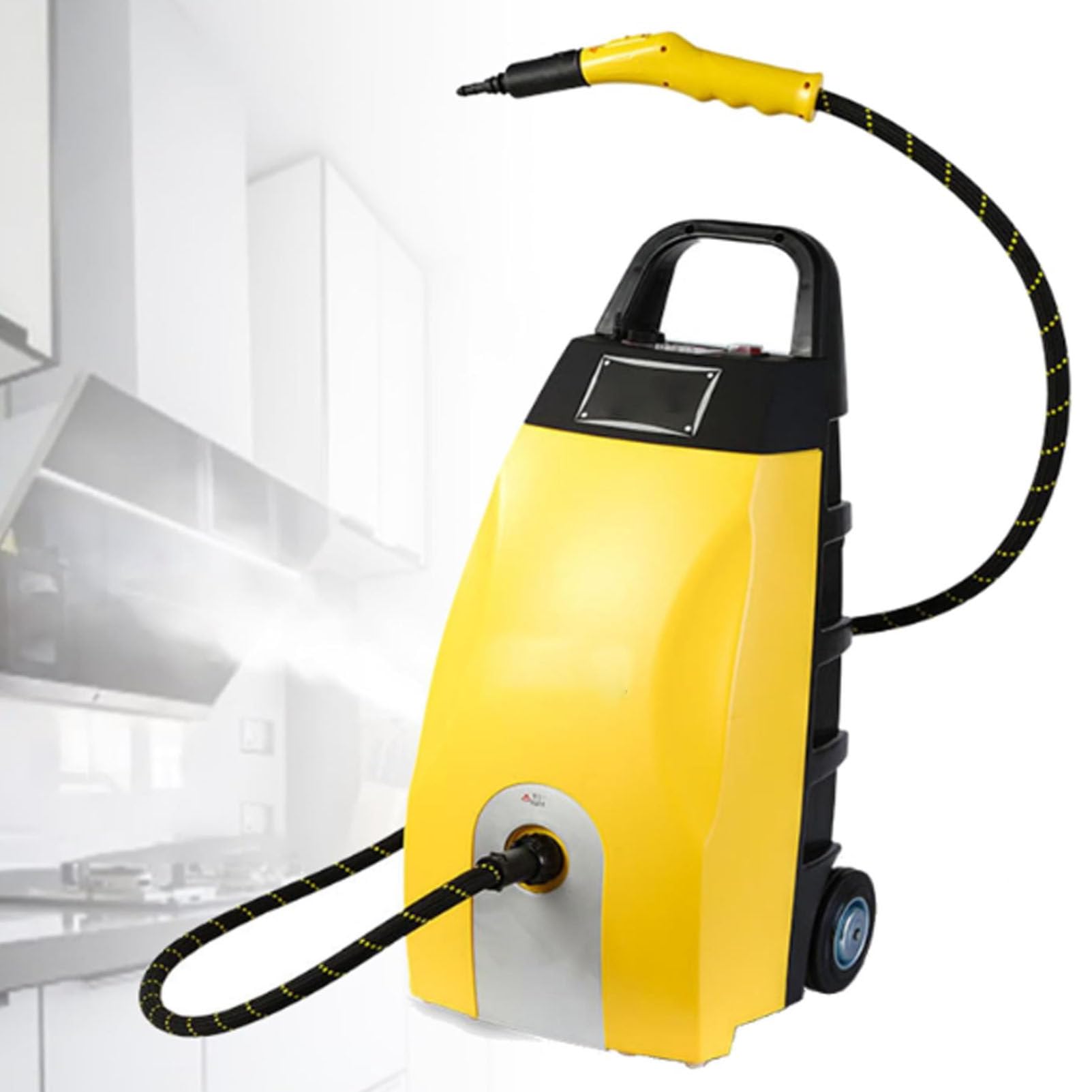 Cashwise 3.5L High Temp Steam Engine Cleaner, 3000W High - Pressure Multi - Use Steam Washer for Home, Car Washing & AC Cleaning, Commercial Steam Cleaner for Grime, Grease Removal Yellow