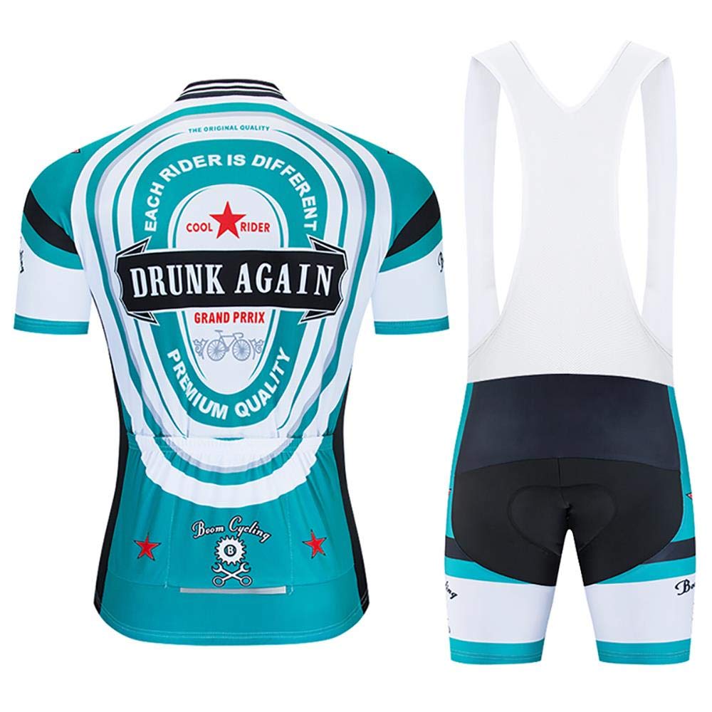 MOXILYN Men Cycling Jersey Bike Clothing kit MTB Jerseys Mountain Bicycle Shirt + Cycling Bibs with 20D Pad