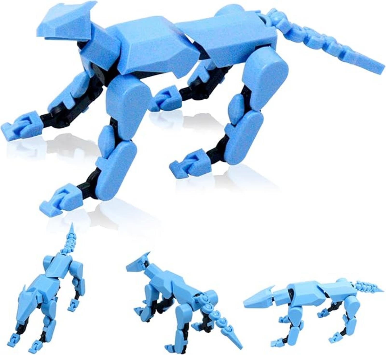 Amazon | 3 アクション犬、ロボット犬アクションフィギュア