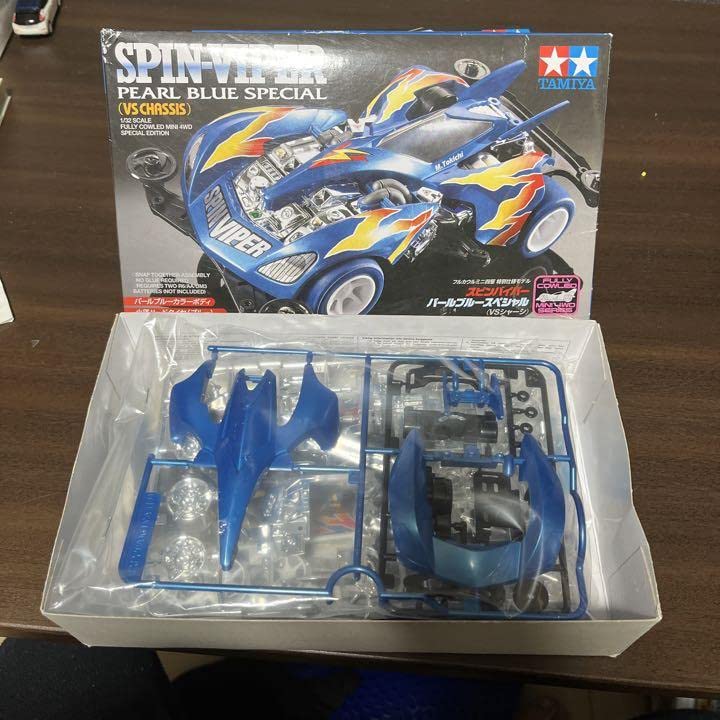 Amazon.co.jp: タミヤ ミニ四駆 スピンバイパー パールブルー