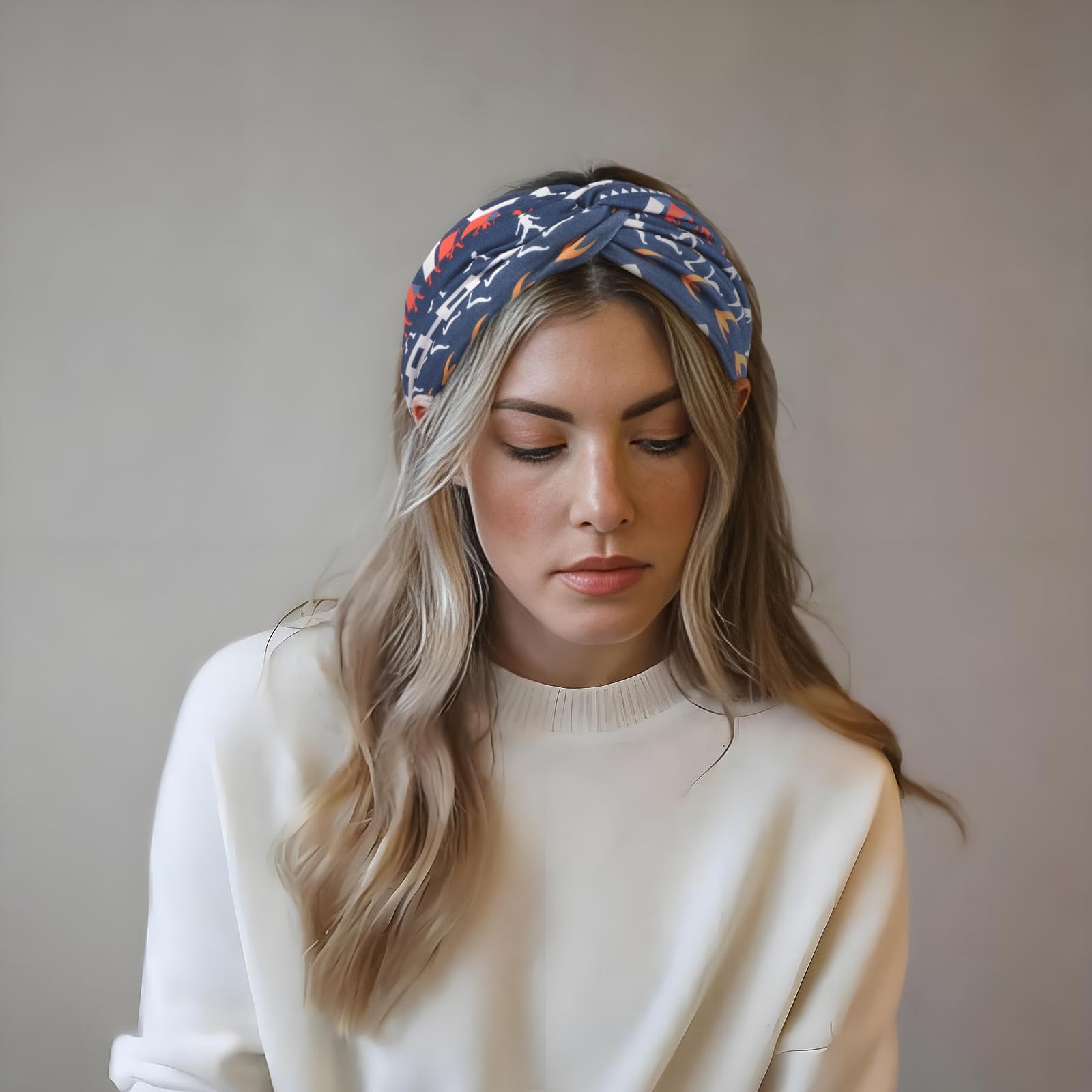 DRESHOW 4 Piezas Diadema Turbante Bohemia Cinta Banda Elástico Accesorios Para El Cabello