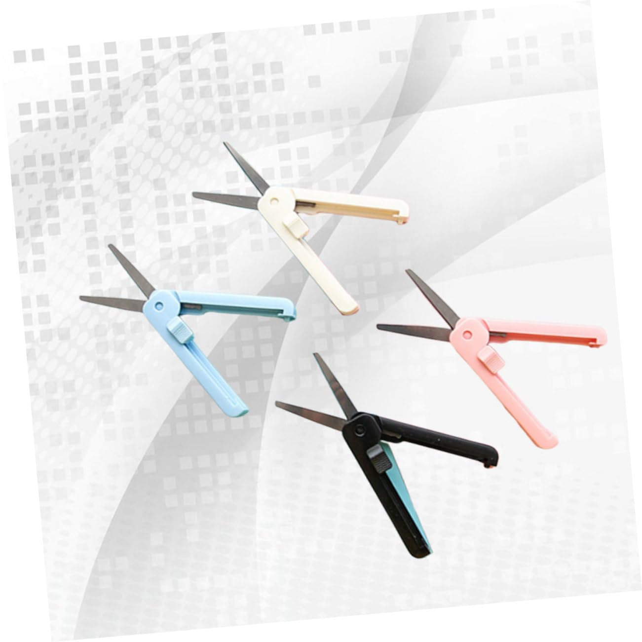 STOBOK 8stücke Mini Faltbare Scheren Tragbare Sicherheitsscheren Teleskopisch Für Zuhause Büro Und Outdoor Edelstahl Mixed Colors