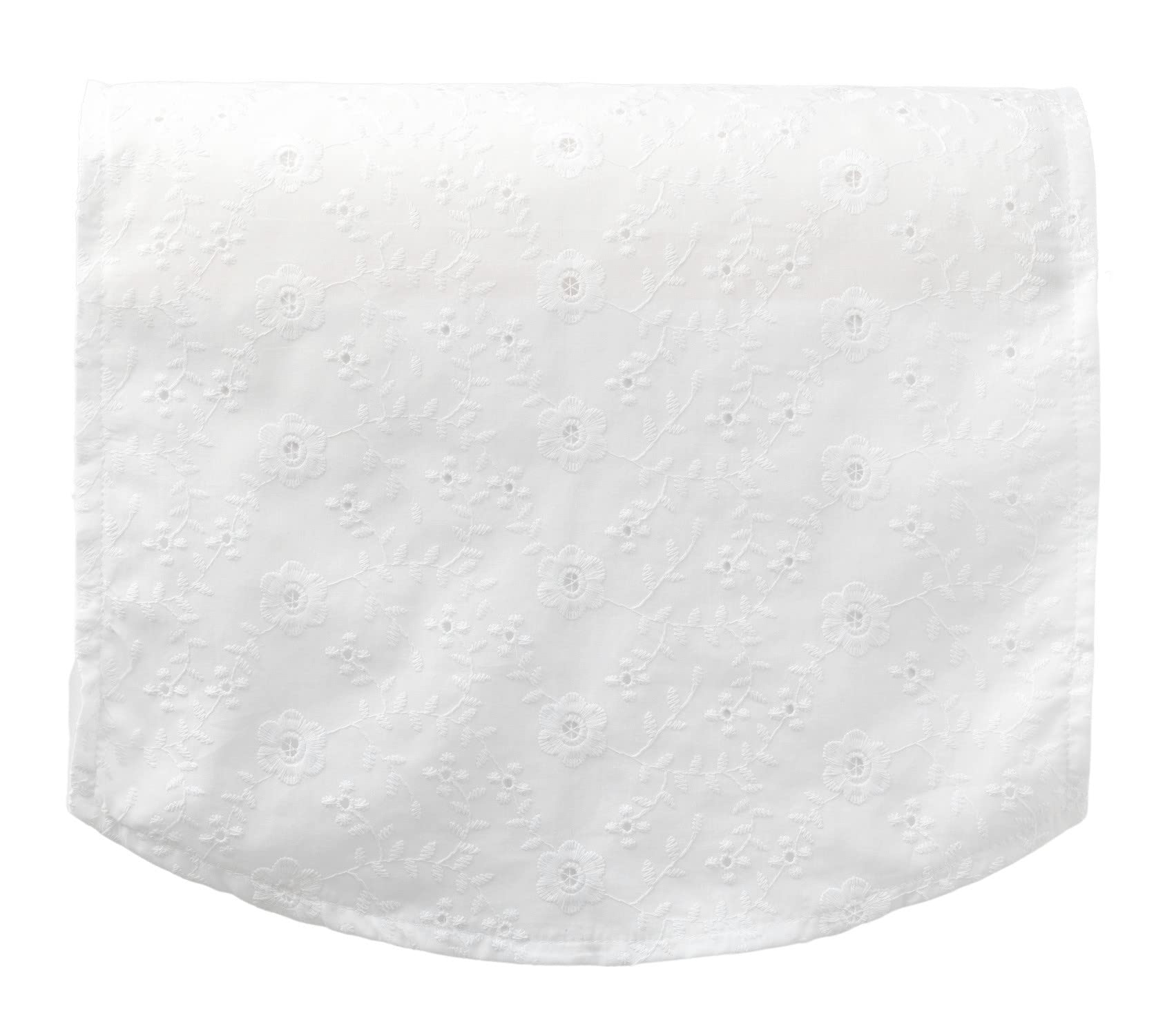 Classic Home Store Broderie Anglaise White Cotton XL Chair Back Antimacassar Furniture Cover (Trailing Floral)