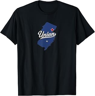 Union New Jersey NJ Map T-Shirt