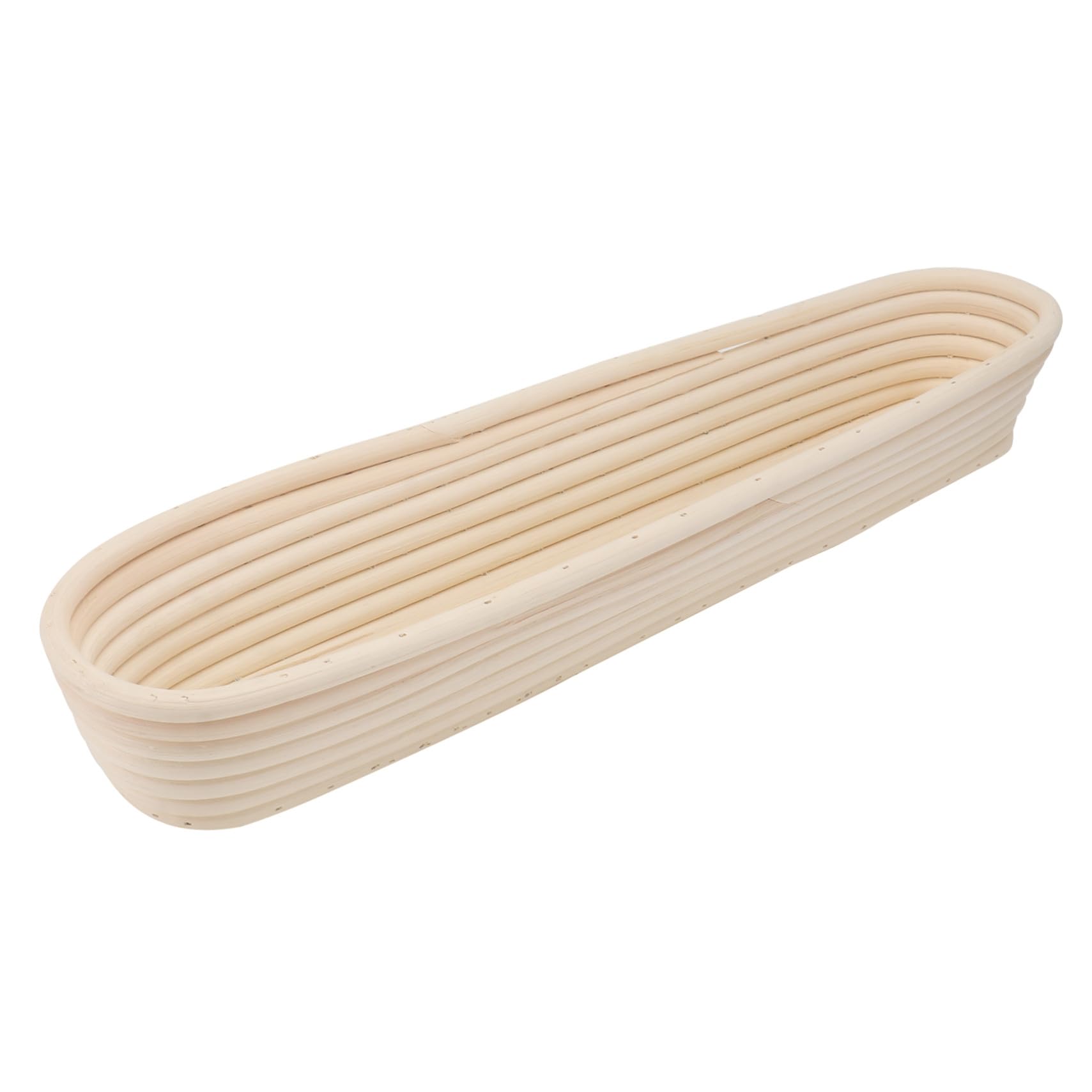 NOLITOY Cesta para Fermentar Pan Larga 43x9x5,5 Cm Ratán Tejida Cesta para Moldear Masa Panadería Hogar Restaurante 1 Unidad Reutilizable Fácil Limpieza