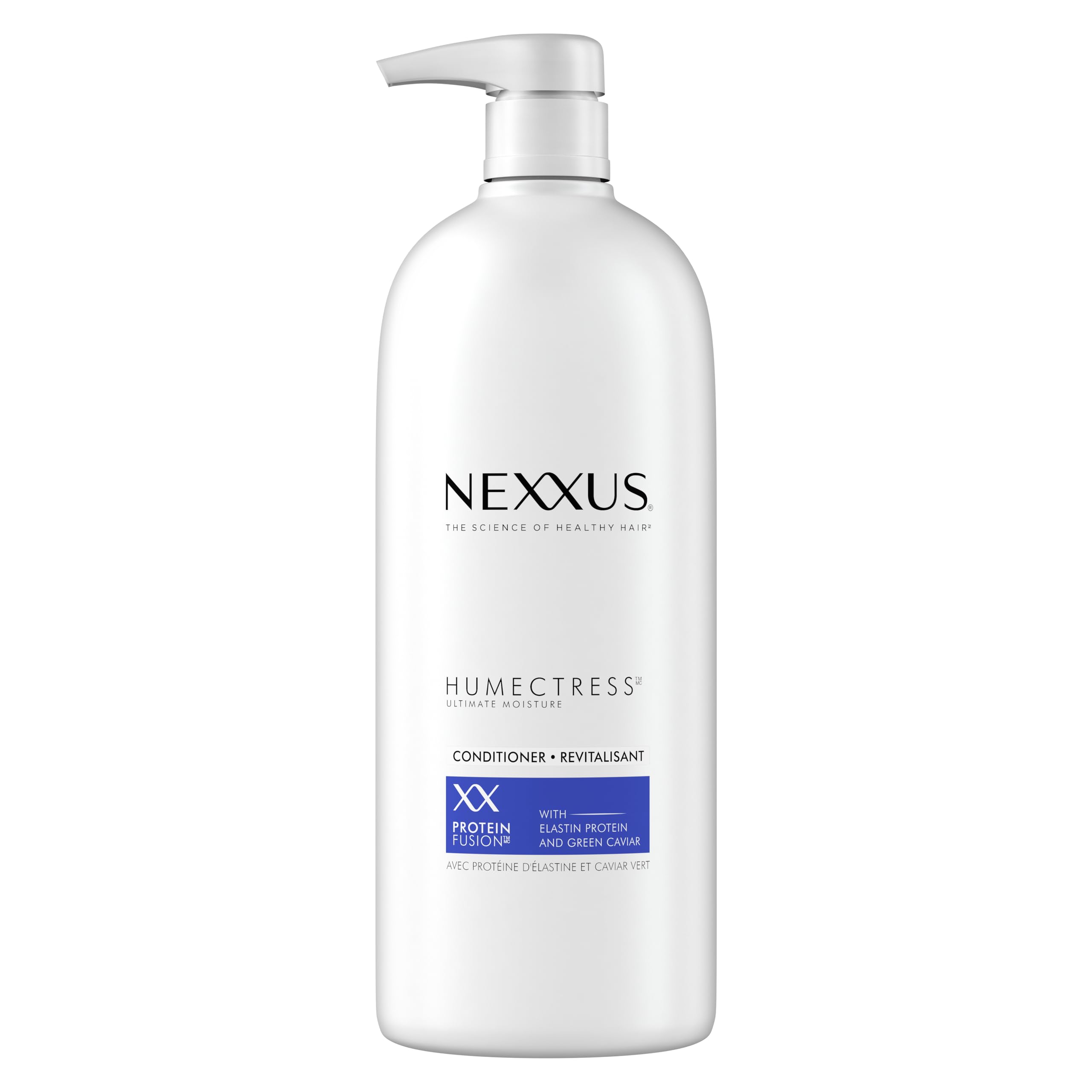 Nexxus Humectress Ultimate Moisture Conditioner for Dry Hair with ProteinFusion Blend of Elastin Protein and Green Caviar 1 L