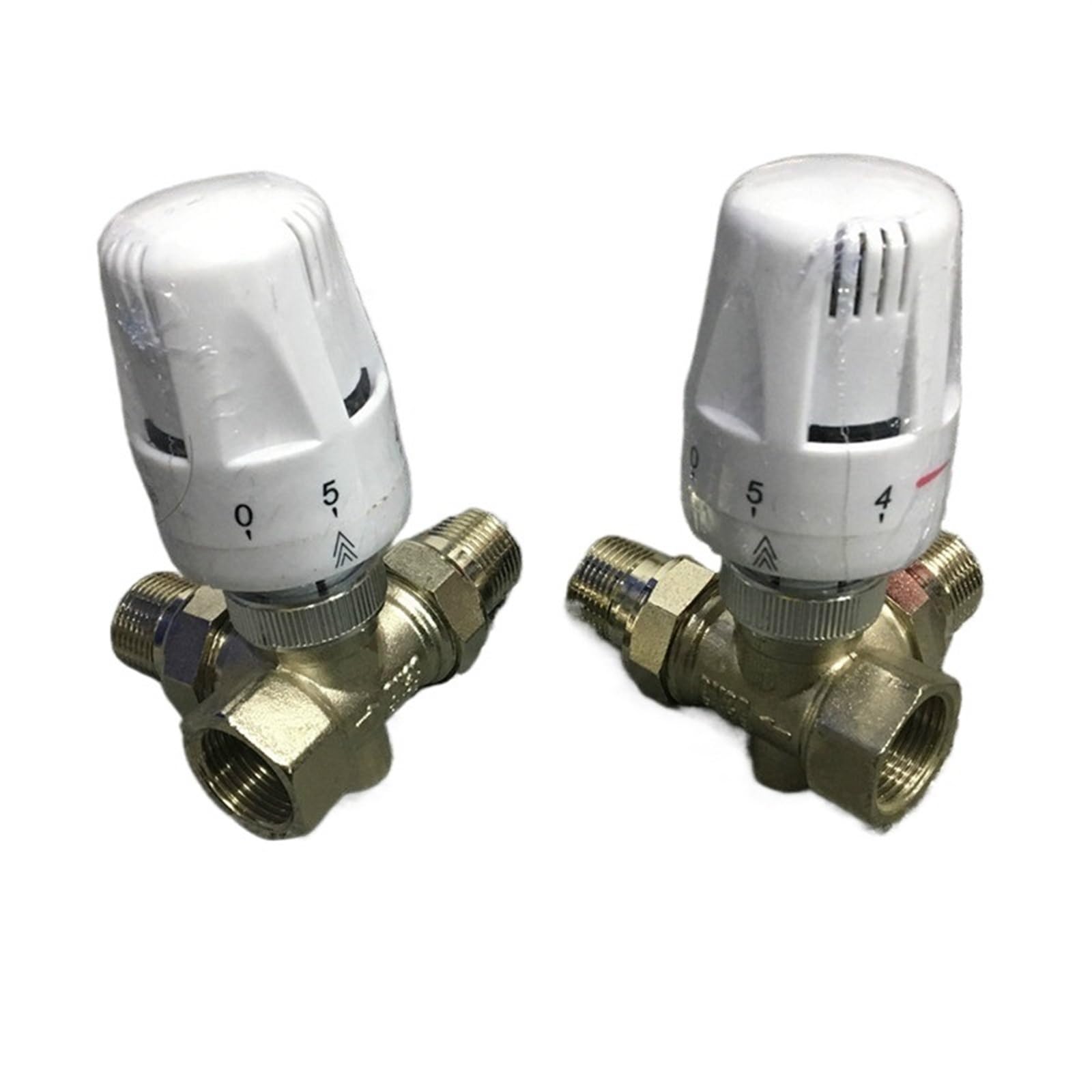 Mhvqybjth Left Valve 1Pcs Automatic Thermostat Valve Thermostat Raditor Three Way Brass Valve Angel Valve Dn20(Left Valve)