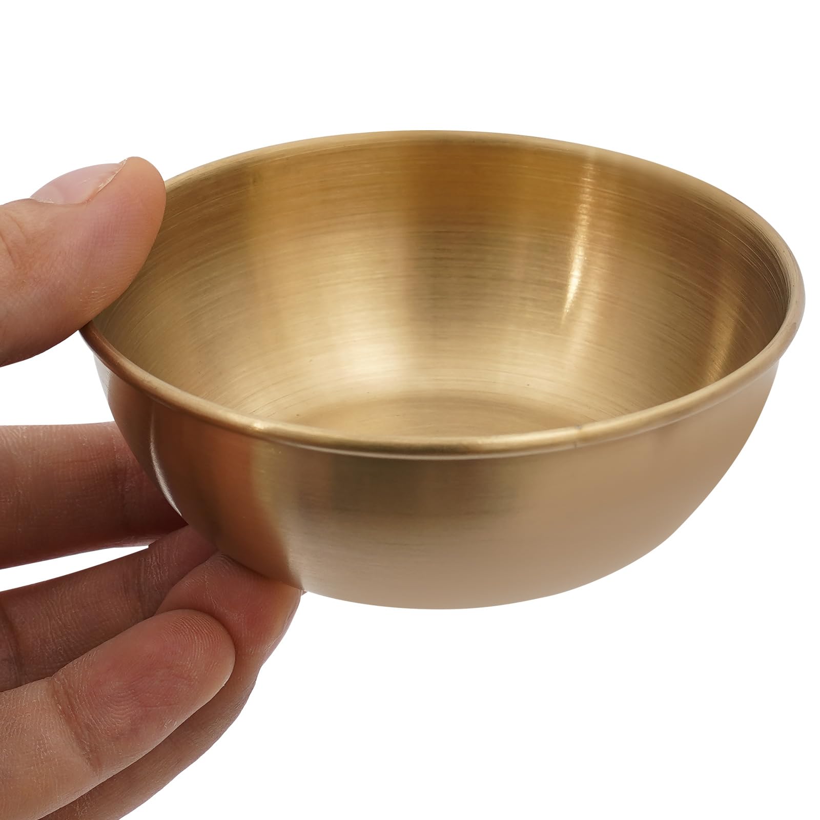 50 sztuk mini miseczek na sosy, małe miseczki do dipów, okrągłe, Ø 8,3 cm/100 ml, ze stali nierdzewnej 304, miseczki do serwowania przypraw, przekąsek, dodatków do sałatek, lodów (złote)