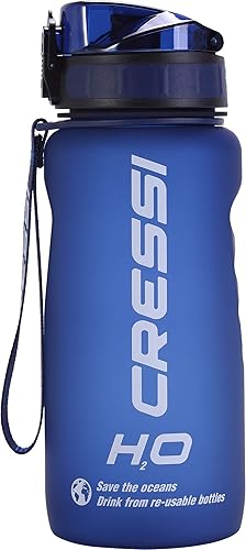 Miniatura 4 de Cressi H2O - Frasco esmerilado para beber, apertura con un clic, cordón para un fácil transporte, filtro para hielo y frutas, 20.3 fl oz, 33.8 fl