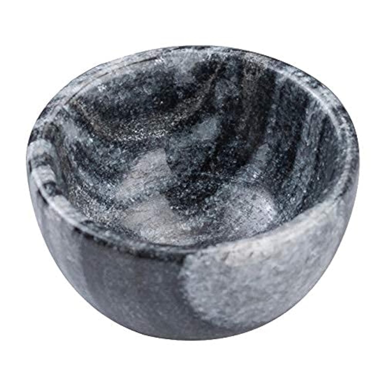 NikkisPride Marble Handmade Household Multi-utility Bowl (Small Size 3 Inch, Black)