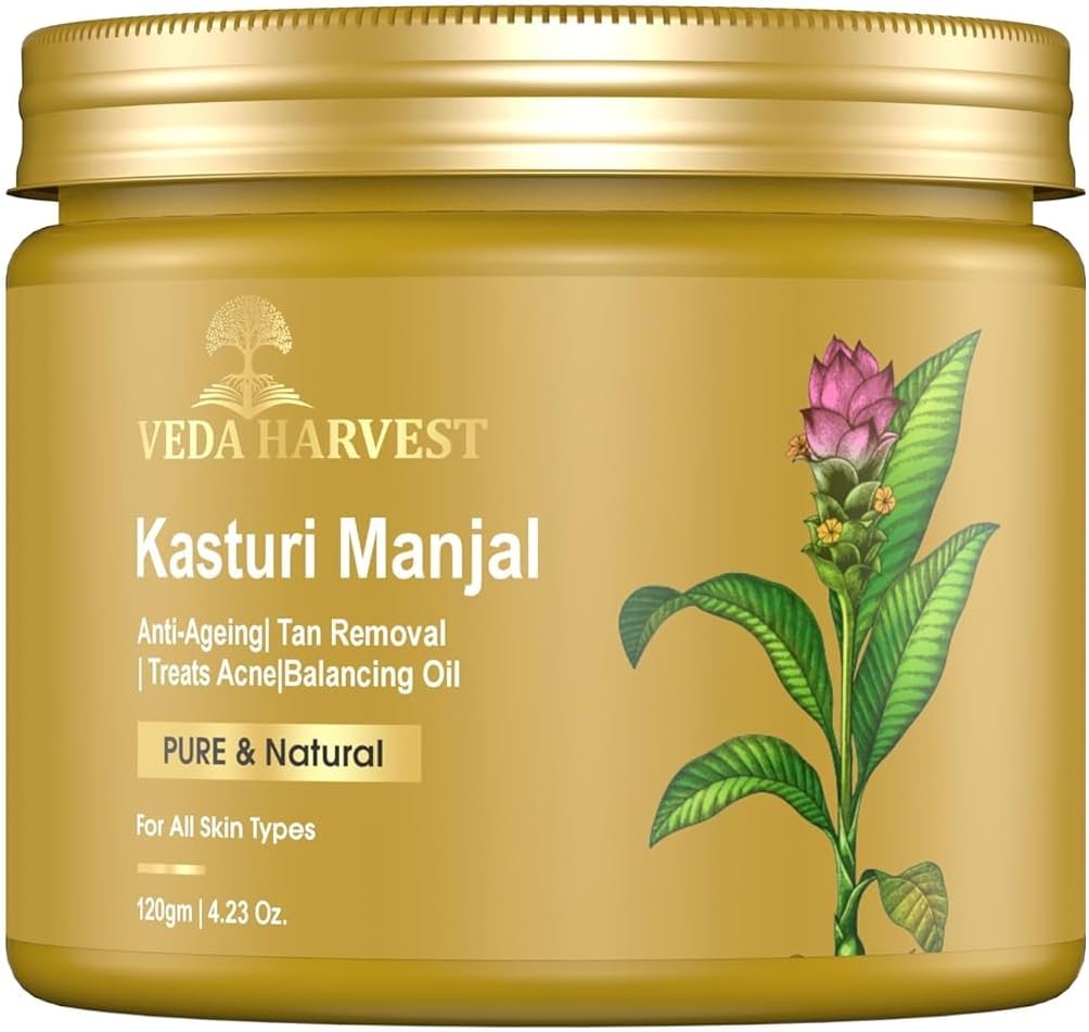 Kasturi Manjal - Curcuma Aromatica/Wild Turmeric Powder For All Skin Types| For Glowing Skin| Skin Tone | Blemish-Free | Overall Complexion| 150Gm, 1 Count