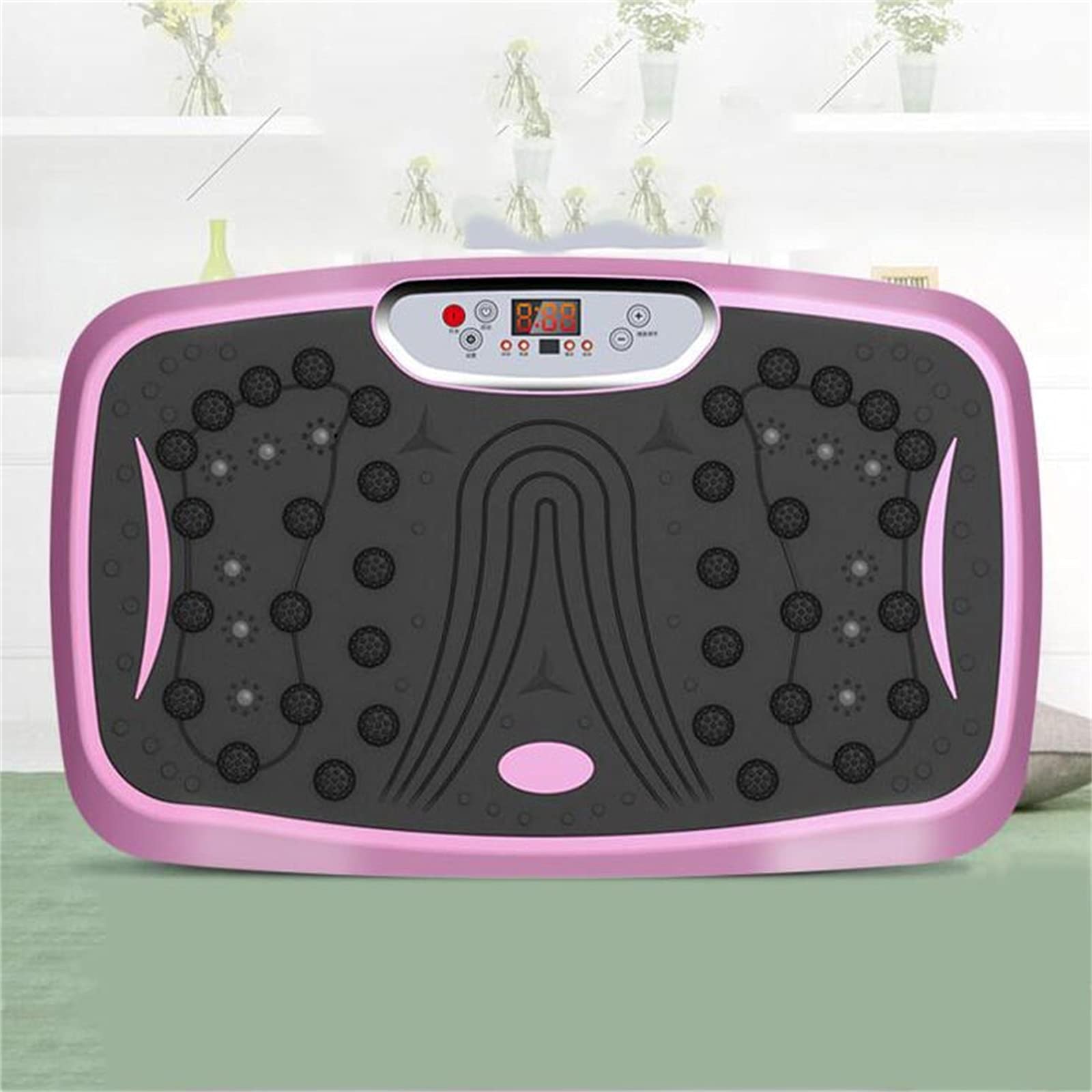 Macchina per Esercizi a Vibrazione, pedana Vibrante 4D con Altoparlante Bluetooth, 6 modalità di Programma, Telecomando, pedana Vibrante per Allenamento Fitness per Peso L (Colore: Viola)