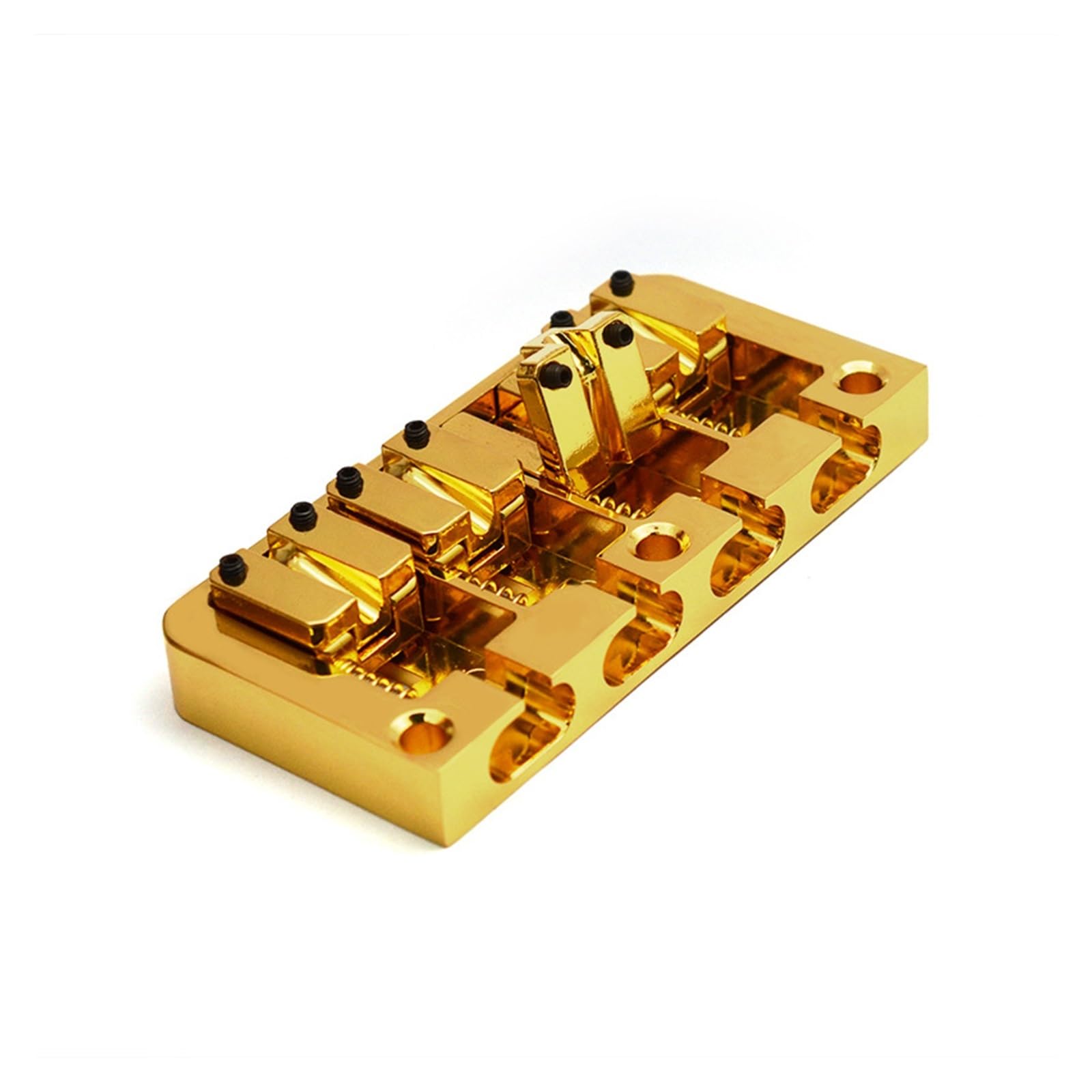 Cuerpo Del Puente Del Bajo De 4 Tring Y Espacio Entre Las Cuerdas Inferiores 19.5 Mm | Puente de guitarra(Gold)