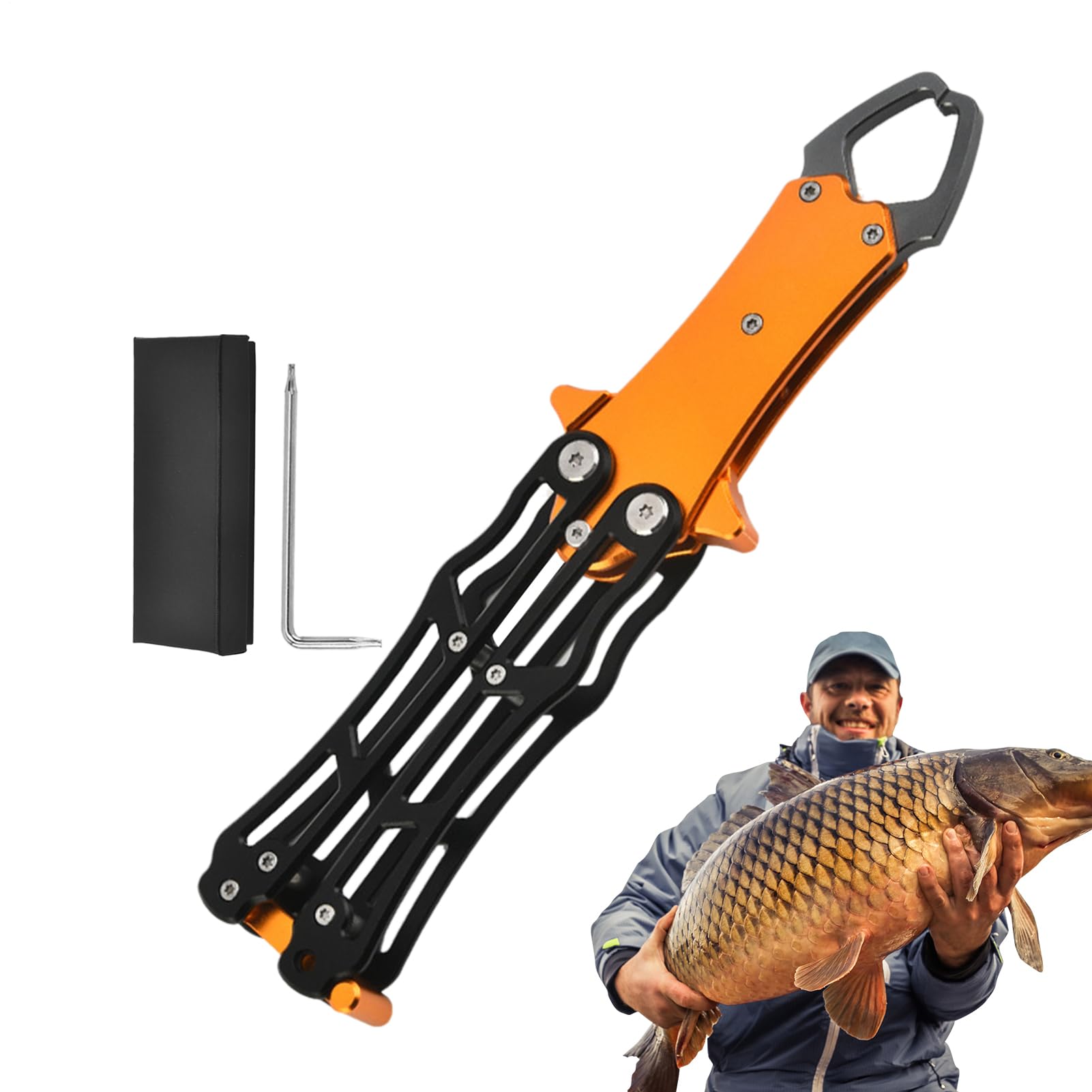 Genérico Alicates de Labios para Pesca - Herramienta de Alicates para Pesca en Línea | Plegable para Pescado | Para Agua Salada, Pez Gato, Surf, Barco, Agua Dulce, Camping Y