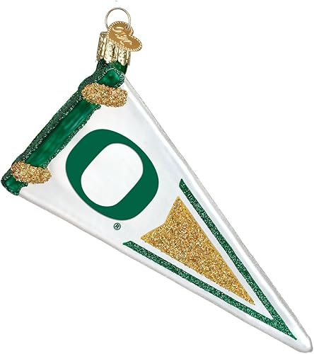 Miniatura 7 de Old World Christmas Adornos Adornos de vidrio soplado de patos de la Universidad de Oregón para árbol de Navidad, sudadera con capucha