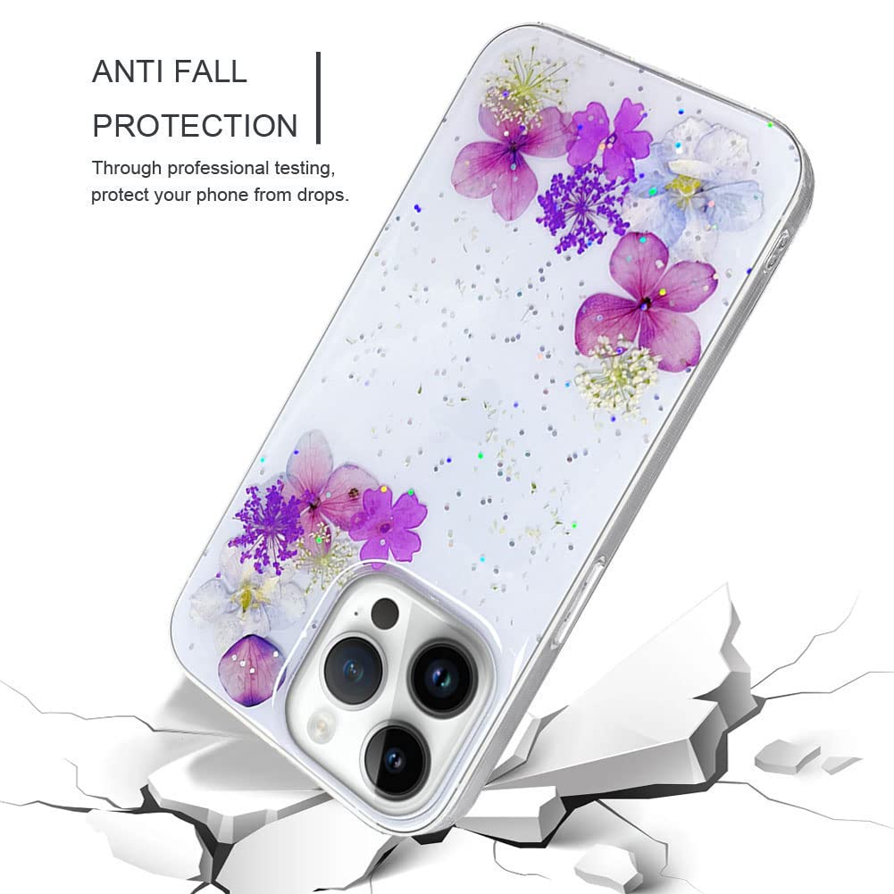 QLTYPRI Custodia per iPhone 15 Cover, iPhone 15 Custodia Trasparente per Ragazze Donne, Silicone Morbido TPU Bordi Curvi Ondulati Antiurto Protettiva Case - Azzurro