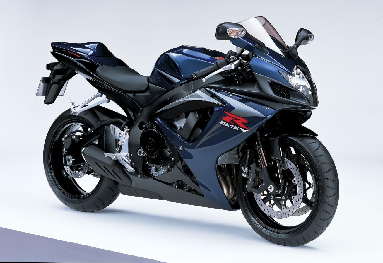 Full Sticker Kit For Suzuki GSX-R600 / GSX-R750 K6 2006-2007 - Decorative Vinyl Decals, Silver