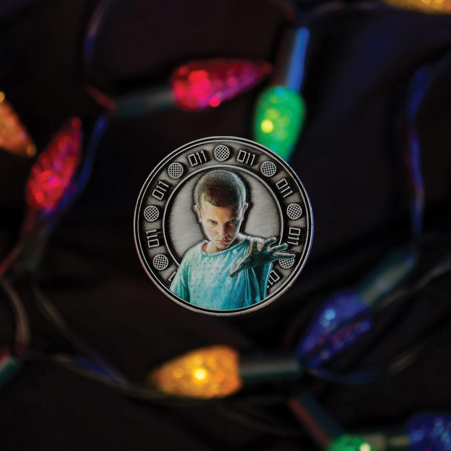 FaNaTtik Stranger Things Eleven and Hopper - Moneda coleccionable
