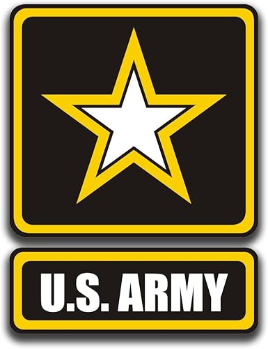 Etiqueta engomada del logotipo de la estrella del ejército de los Estados Unidos