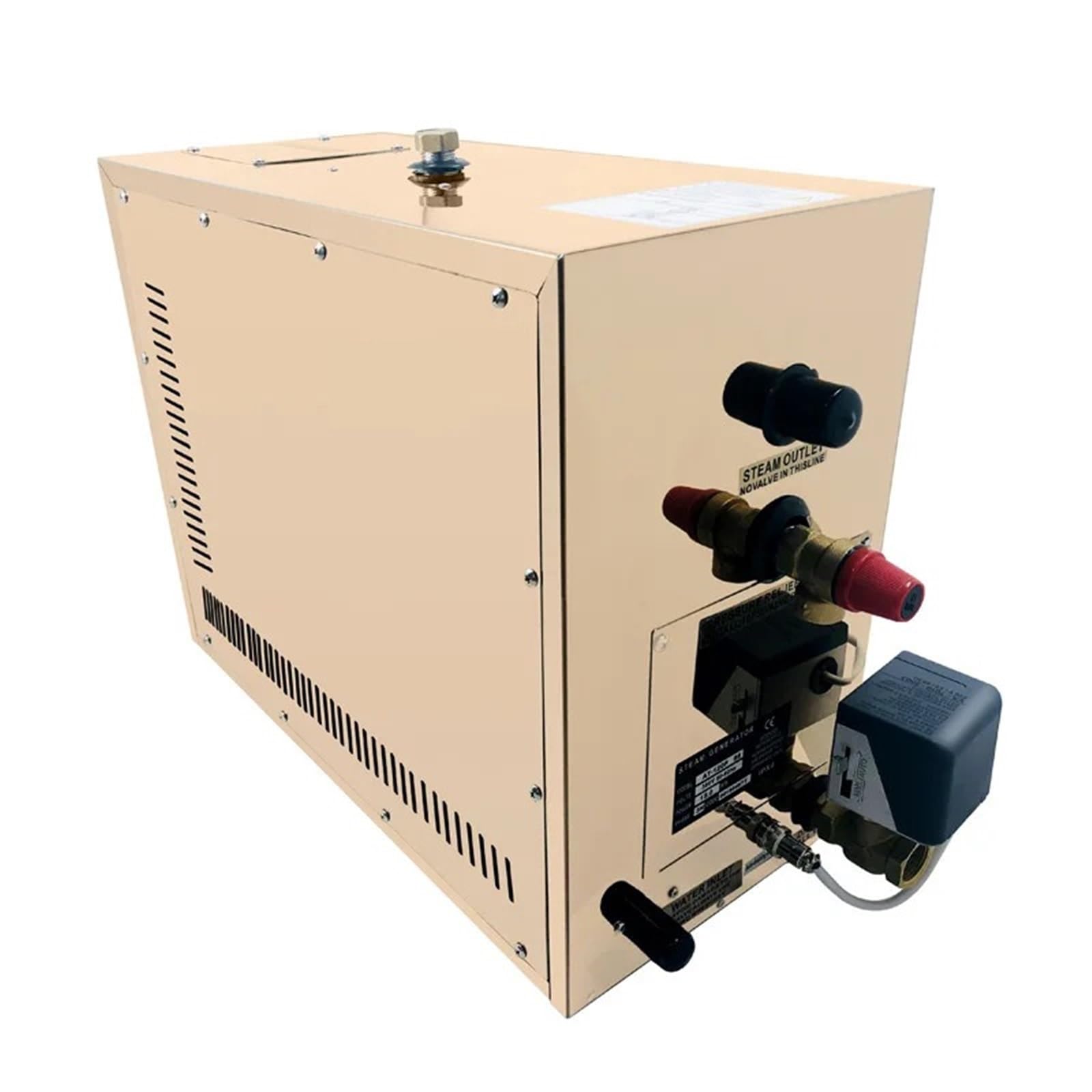 Generador de acero inoxidable, descalcificador automático for sauna, baño, controlador digital 12 kW Alta eficiencia(15kw 380v)