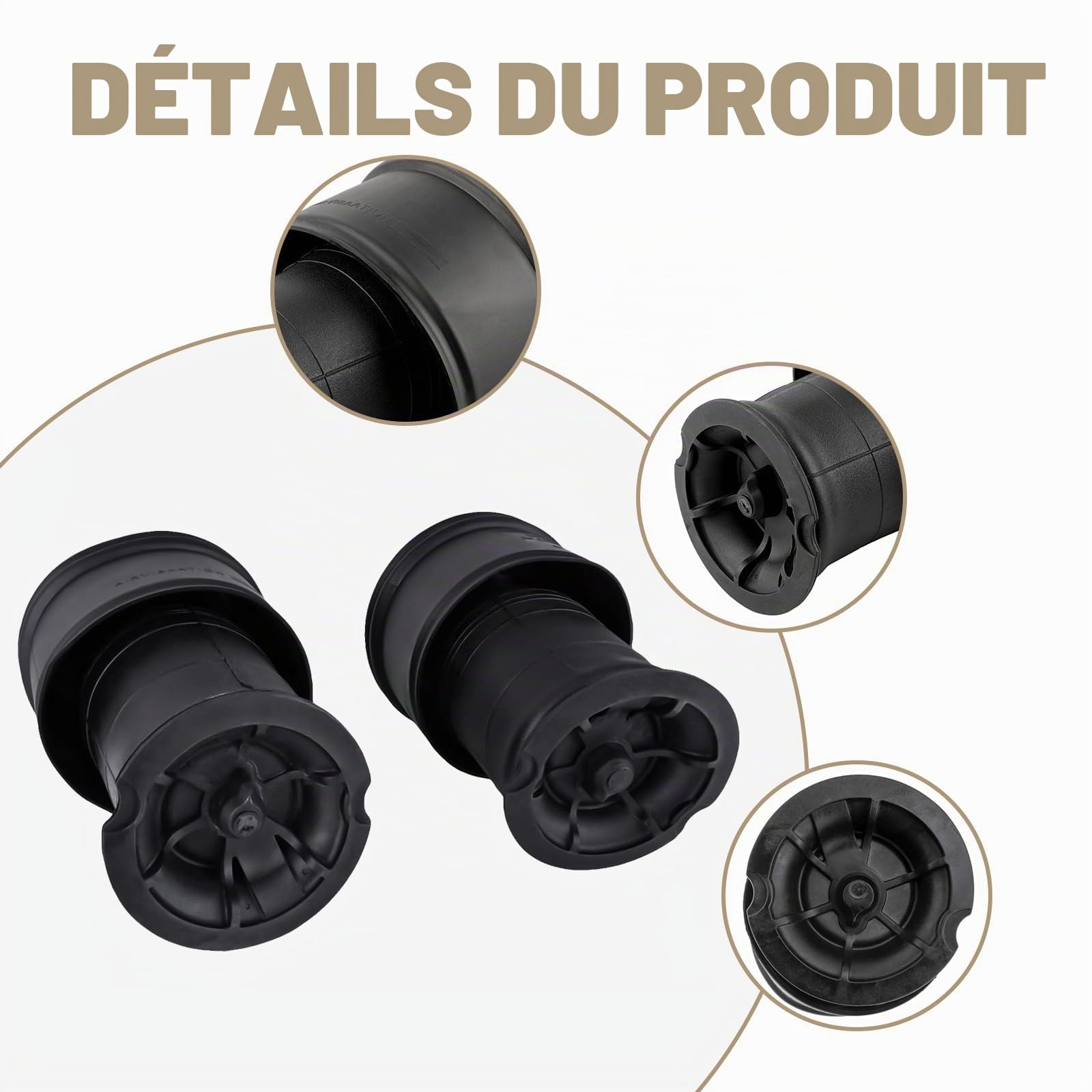 5102.R8 2Pcs sacs de suspension pneumatique arrière gauche et droite amortisseurs Compatible avec C4 Grand Picasso pièce# 5102.GN 9681946080 F307512401