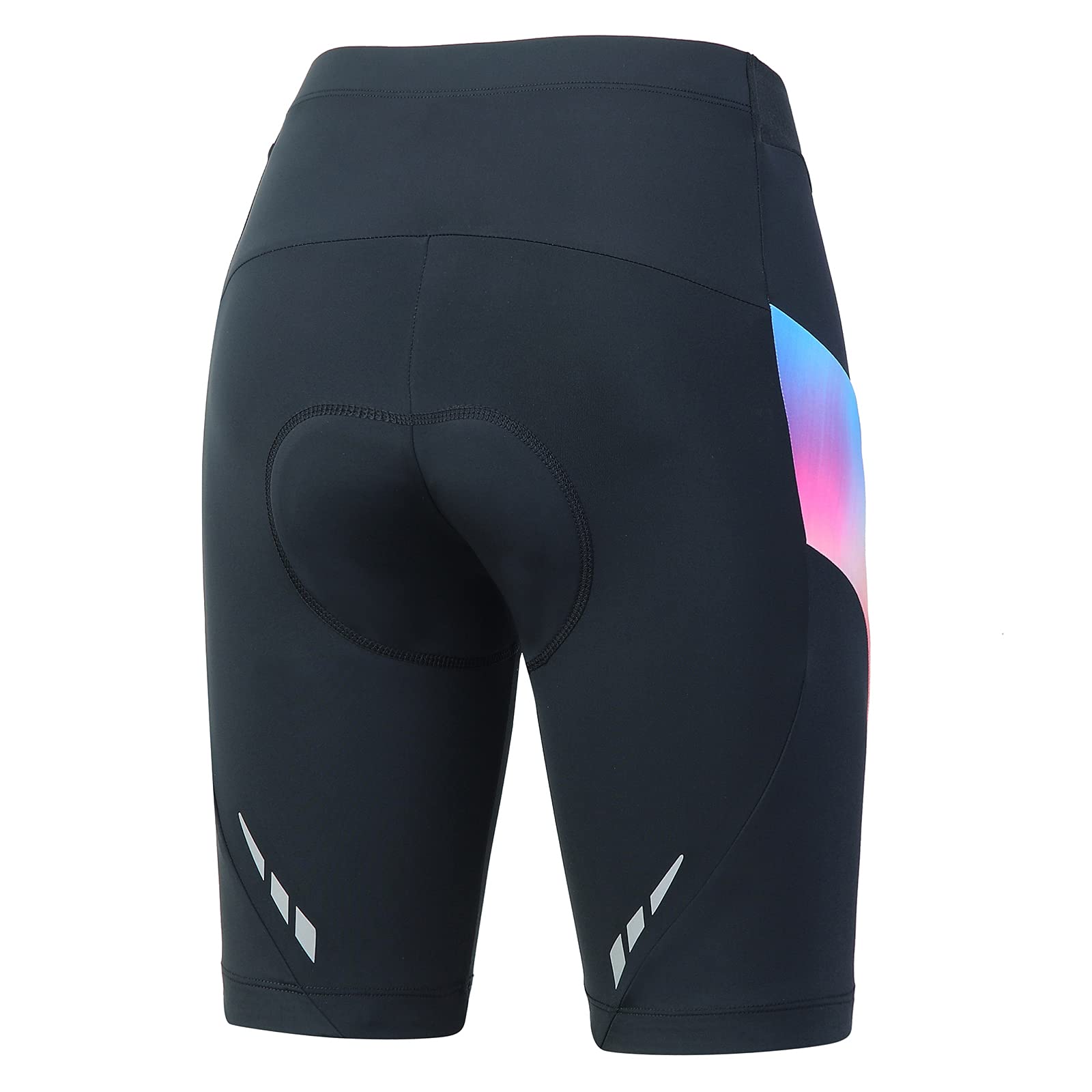 Turnhier - Pantalones cortos de ciclismo para mujer (3D, acolchados)