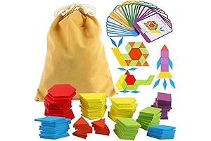 LovesTown 209 PCS Wooden Pattern Blocks: A Journey into Geometric Shapes