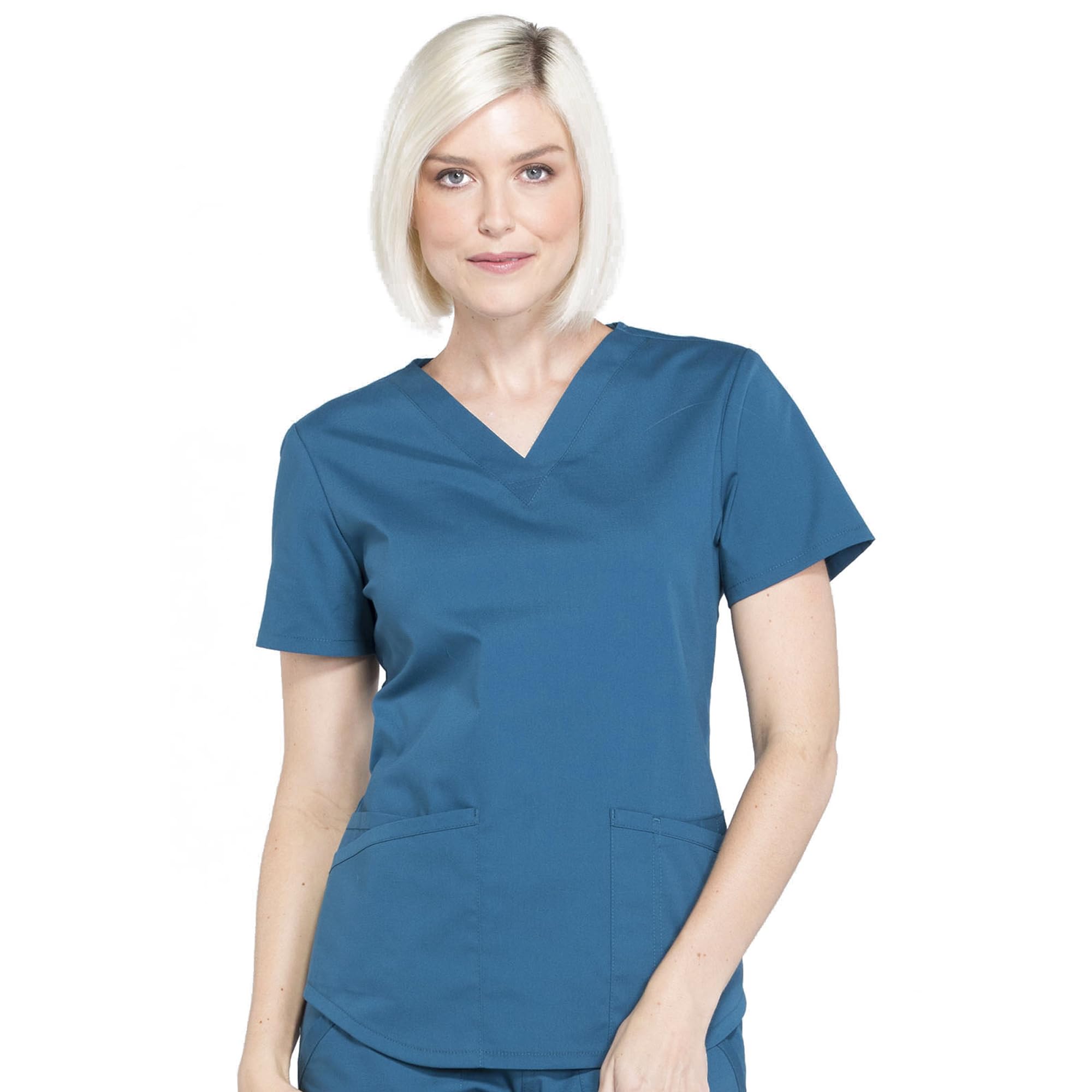Scrubs for Women Workwear Professionals V-Neck Top, Soft Stretch - WW665