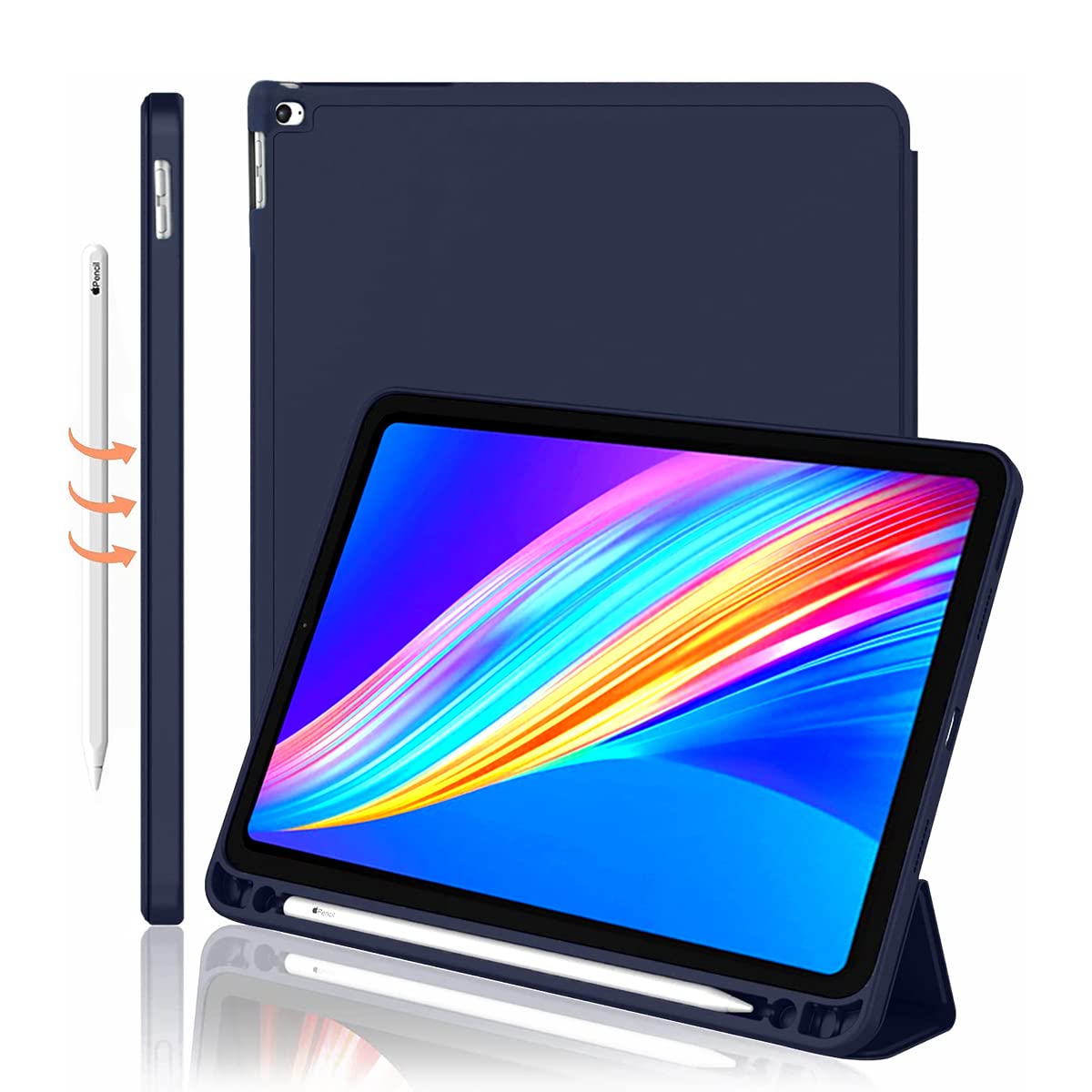 YellowCult Case Compatible with iPad Mini 1/2/3/4/5 7.9 inch, TPU Flexible Back Cover with Pencil Holder, Auto Wake/Sleep, Support Pencil 2 Wireless Charging [Peace Blue] (B0BJ15W1XR) Amazon Price History, Amazon Price Tracker