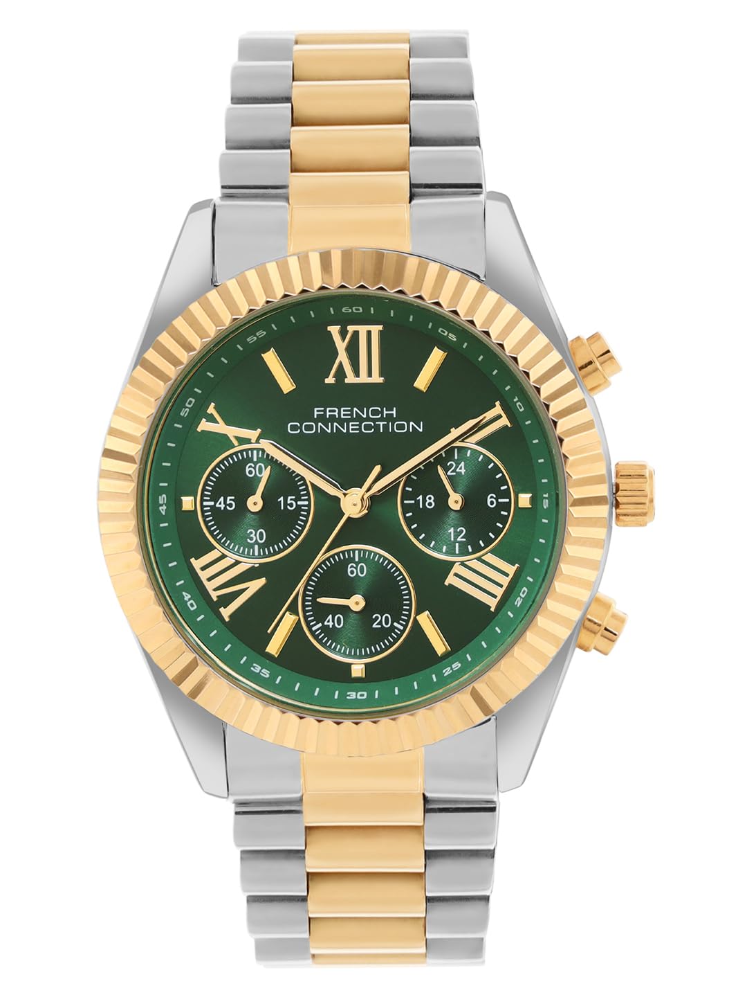 analog green dial women's watch-fcm06ntm