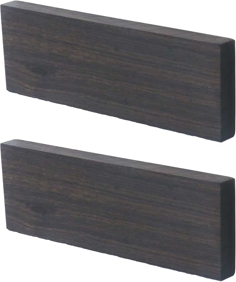Black Ebony Handle Blanks - Pair