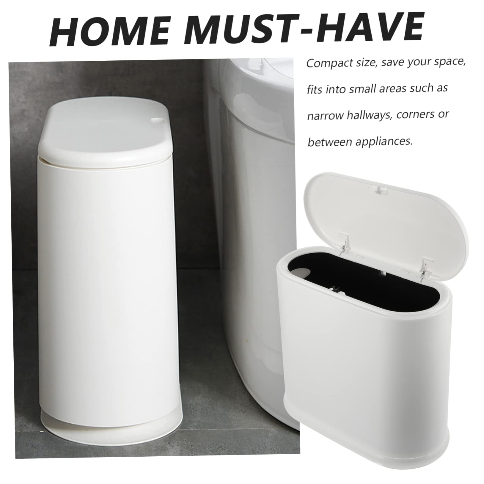 Contenedor Cubo De Basura Metalico Papelera Tapa Y Pedal, Cubo De