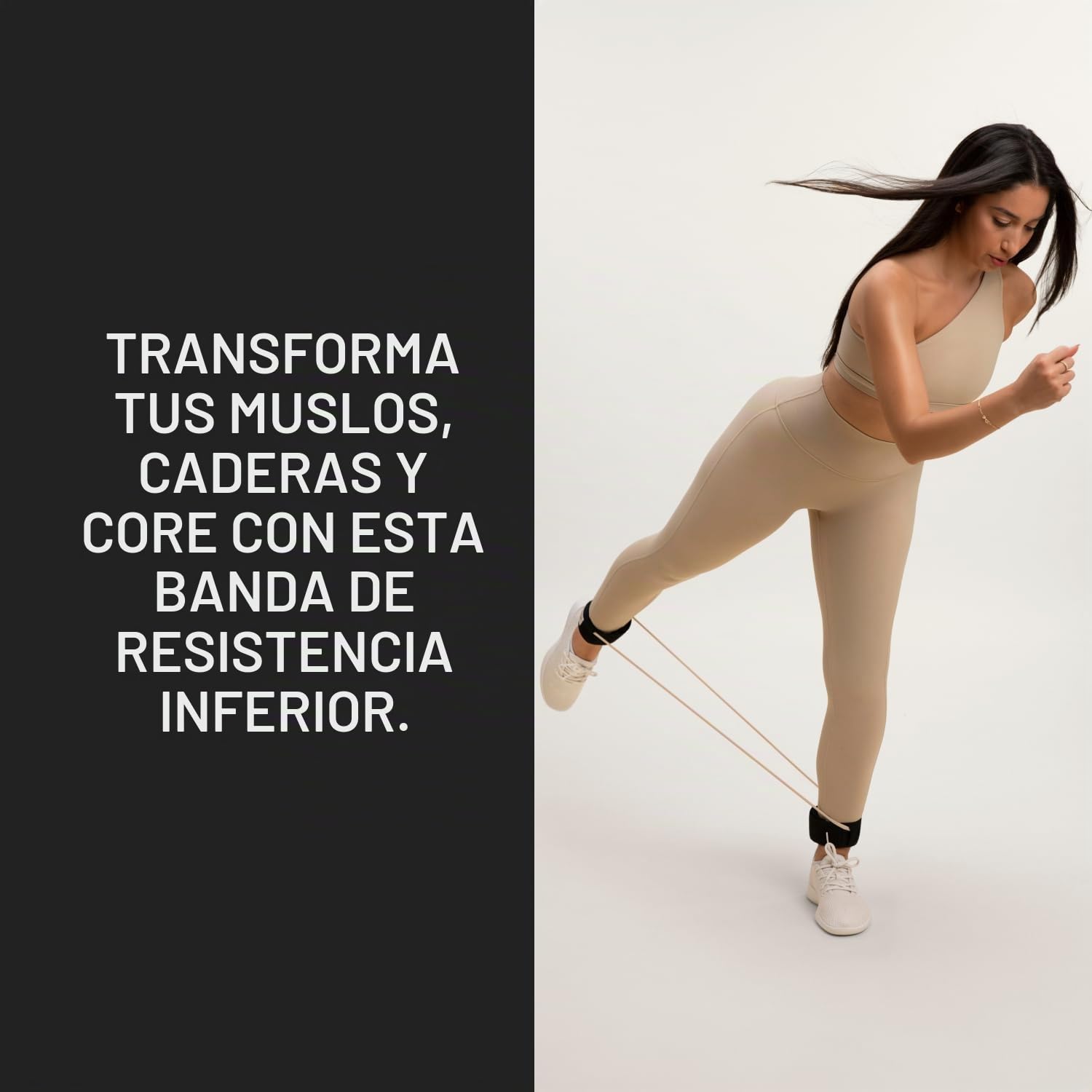 Pvolve Bandas de Entrenamiento de Tobillo: Equipo de Fitness para Gimnasio en casa para ejercitar la Parte Inferior del Cuerpo y Esculpir y tonificar piernas, glúteos y núcleo
