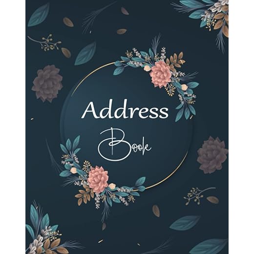 Address Book: Large Print Address Book with Tabs, More than 300 Entry Spaces! Pretty Floral design