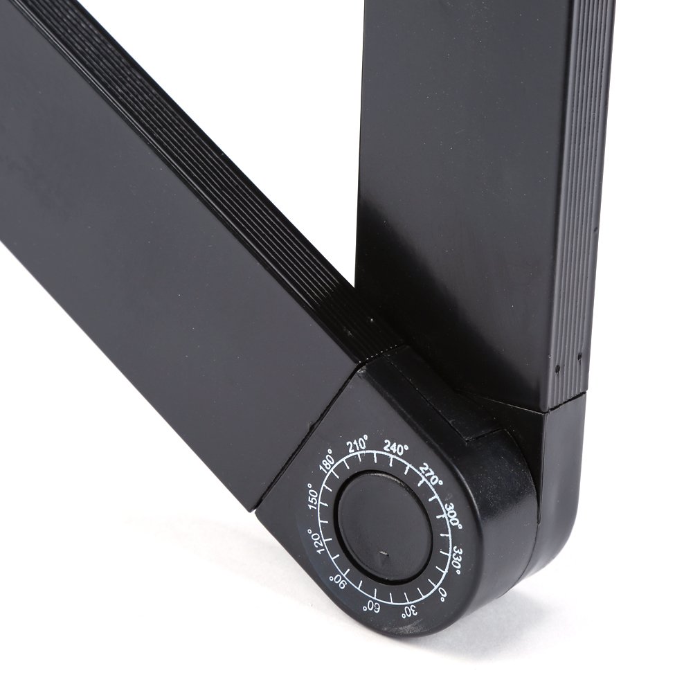 Scrivania per Computer Portatile, Regolabile a 360 Gradi, Alluminio, Pieghevole, con Ripiano per Mouse e Cuscino Refrigerante, Portatile