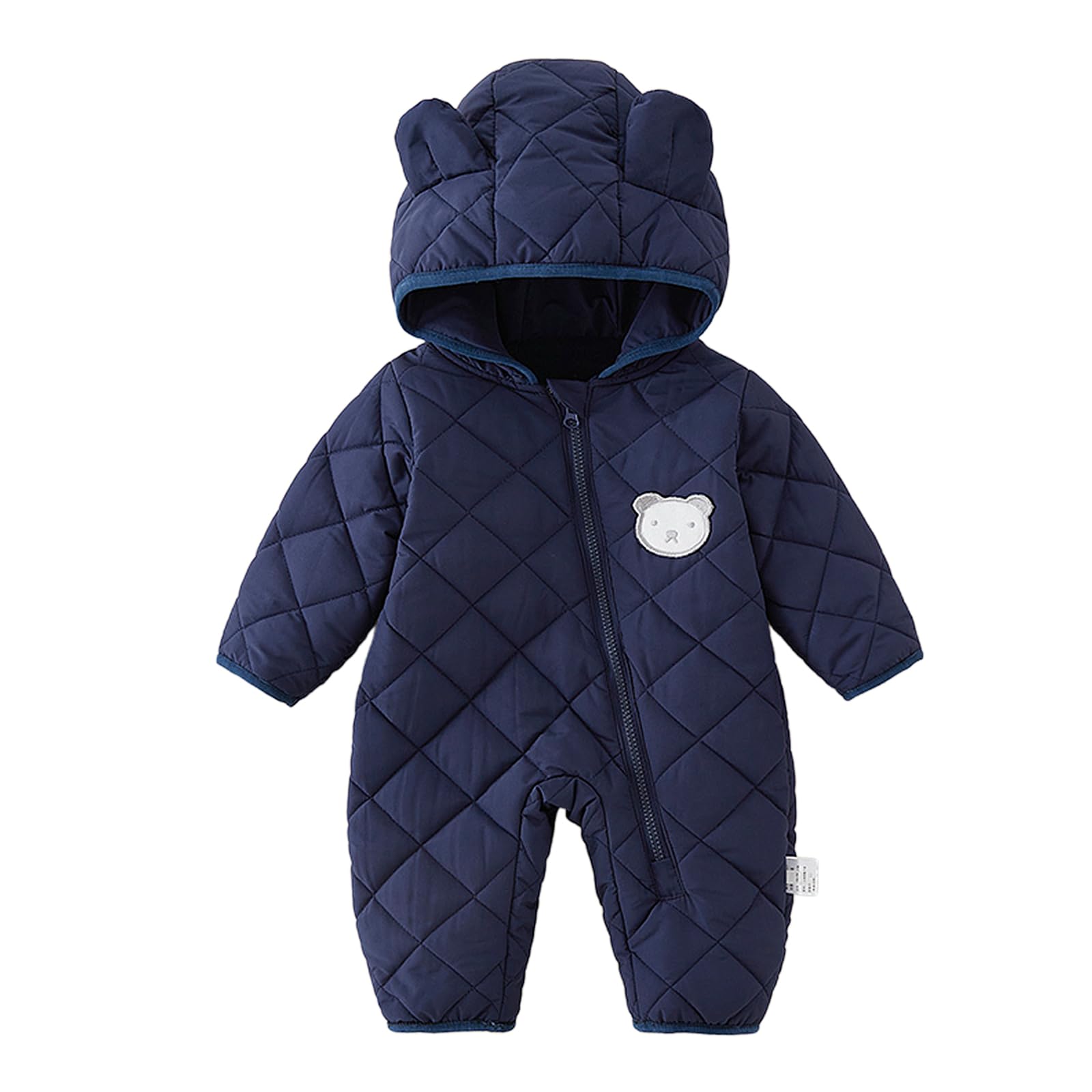 WYTbaby Combinaison de neige pour bébé nouveau-né combinaison d'hiver à capuche pour bébé fille garçon de 3 à 24 mois