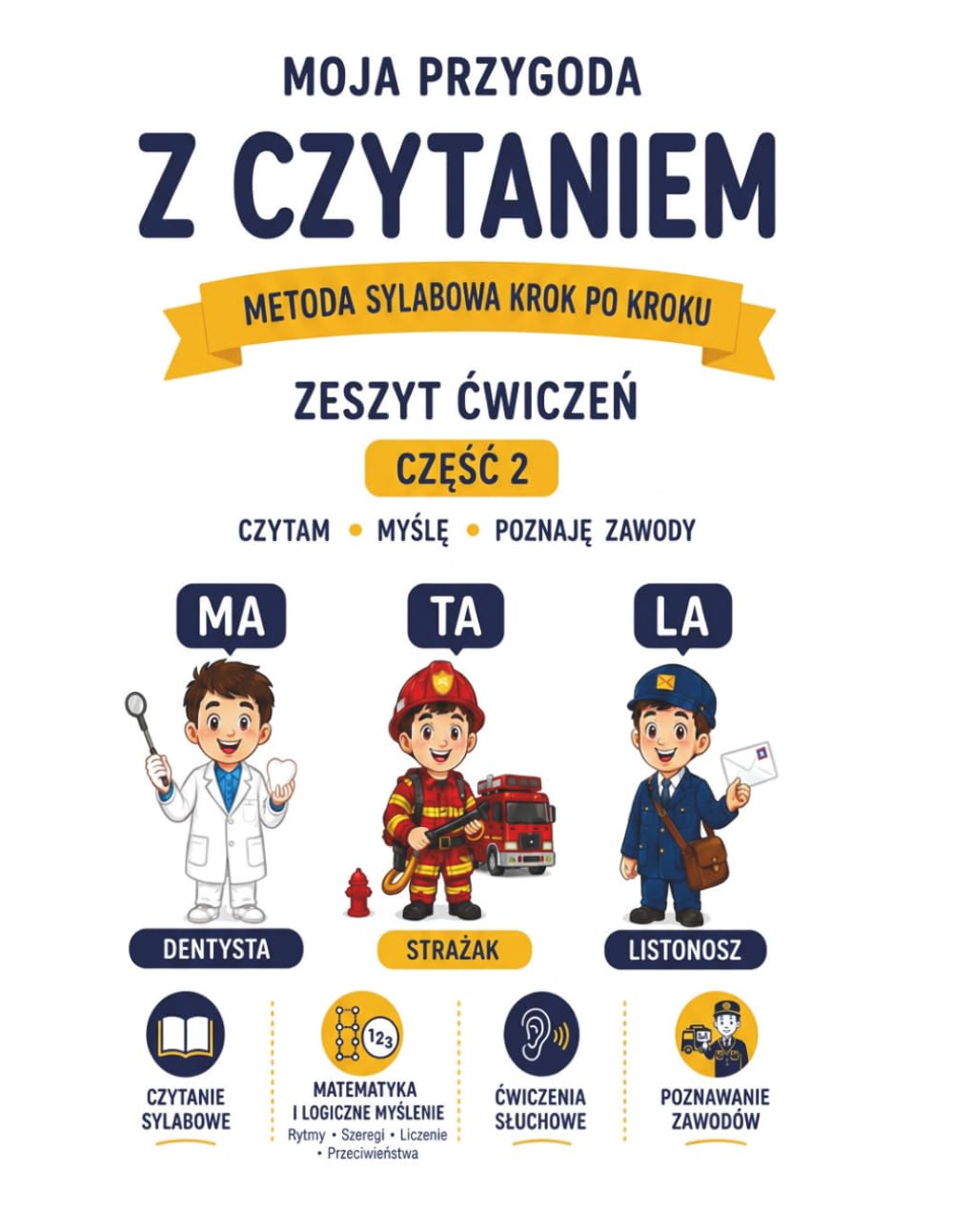 Moja przygoda z czytaniem. Część 2: Metoda sylabowa krok po kroku | Sylaby MA • TA • LA | Nauka czytania dla dzieci | Zeszyt ćwiczeń