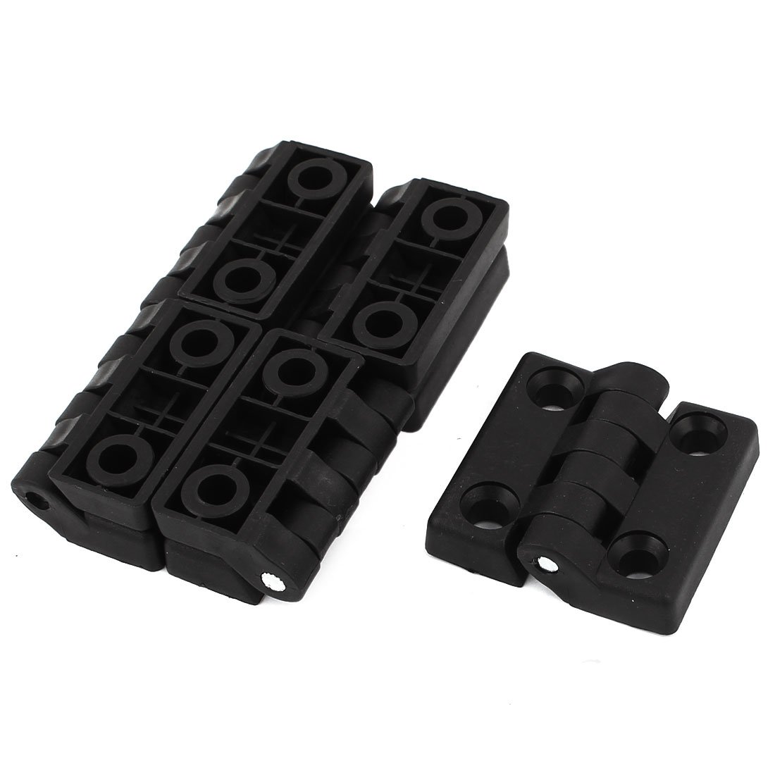 Aexit 5 Pcs Clothes Hangers 48mmx48mm Square Plastic Screw Mounting Cabinet Door Children's Clothes Hangers Butt Hinge