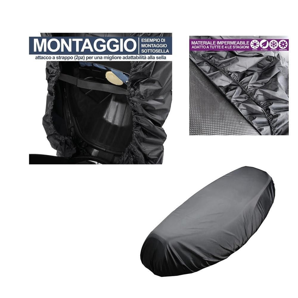 COMPATIBILE CON HONDA AFRICA TWIN CRF 1100L TELO COPRISELLA IMPERMEABILE IN OXFORD PROTEGGI SELLE ANTIPIOGGIA COVER COPERTURA SOLE PIOGGIA MOTO SCOOTER MAXISCOOTER