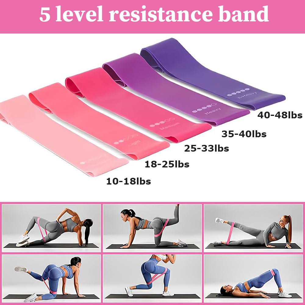 Pilates Set, 11 Teilige Pilates Zubehör, Yoga Set Mit Yoga Gurt Widerstandsring, Pilatesball, Stärken des Rumpfes Und Fitness, Für Bauch Beine Po Heimtraining Und Studio-Workout