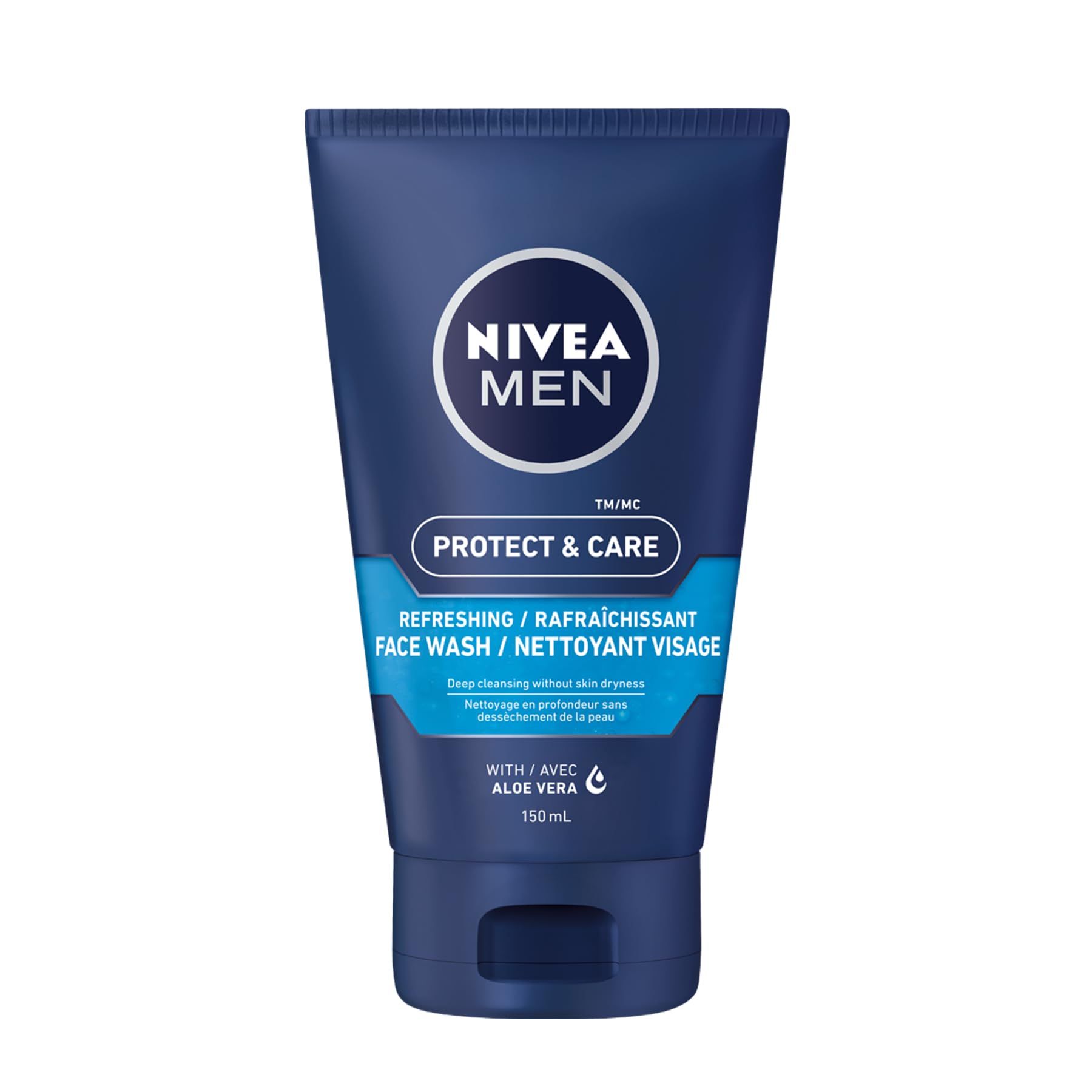 NIVEA MEN Maximum Hydration Moisturizing Face Wash with Aloe Vera, 5 Fl Oz Tube