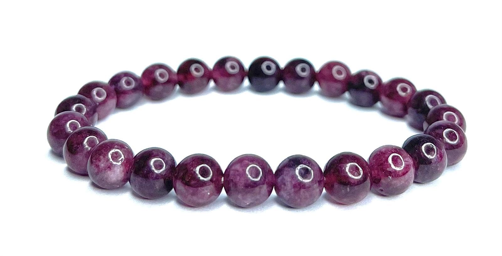 Bracciale Labradorite Pietra Naturale - Perle 8mm, Elastico, Taglia Unica 16-18cm, Litoterapia Protezione