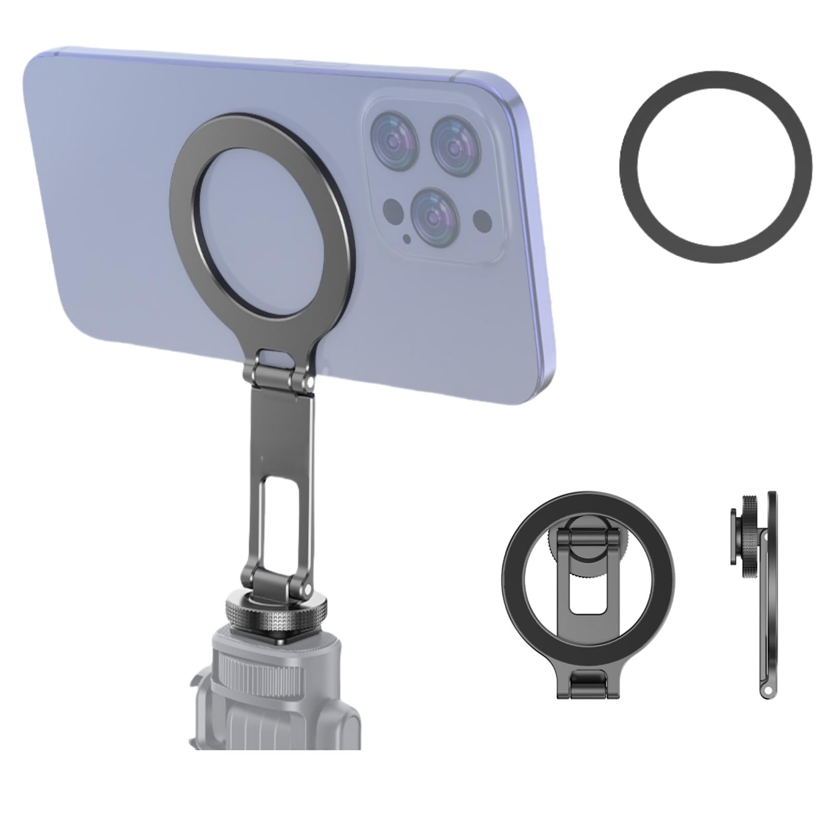 Amazon.co.jp: magsafe用スマホホルダー コールドシュー付き カメラ